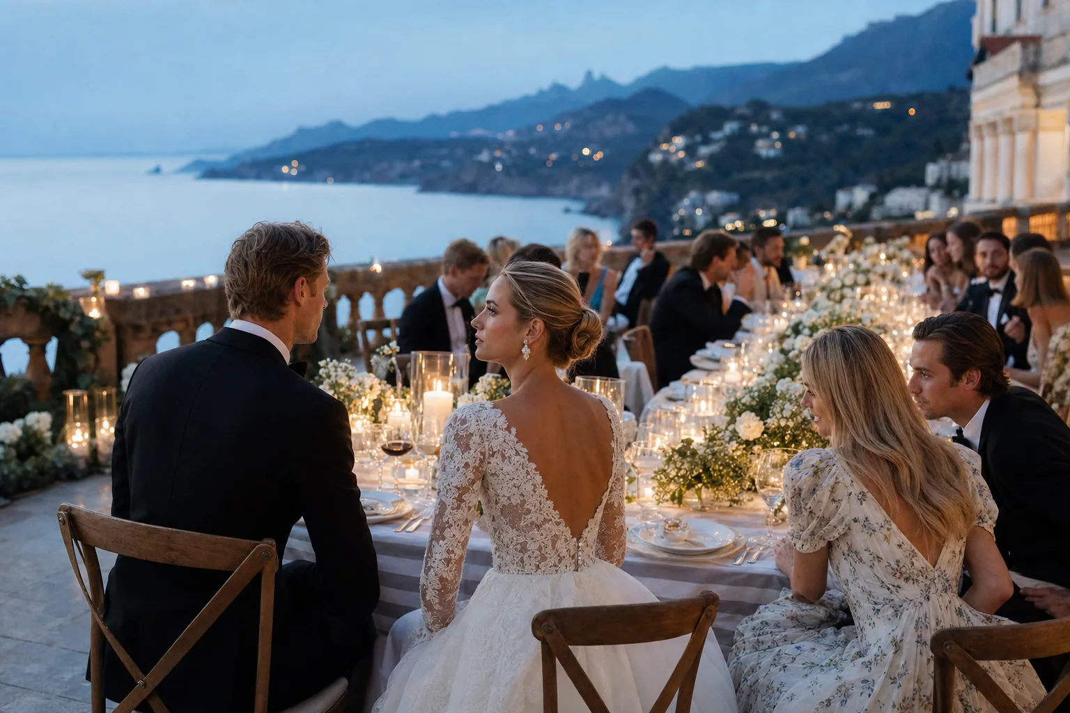 Coastal evening reception light in Mallorca