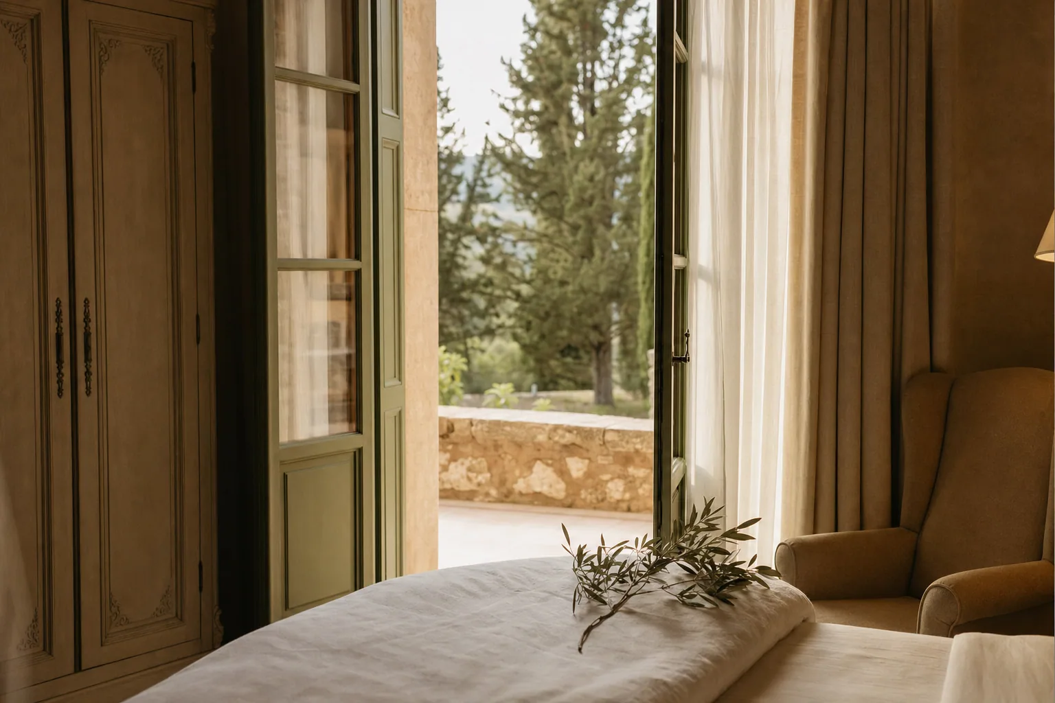 Luxury guest accommodation near a Spanish wedding venue