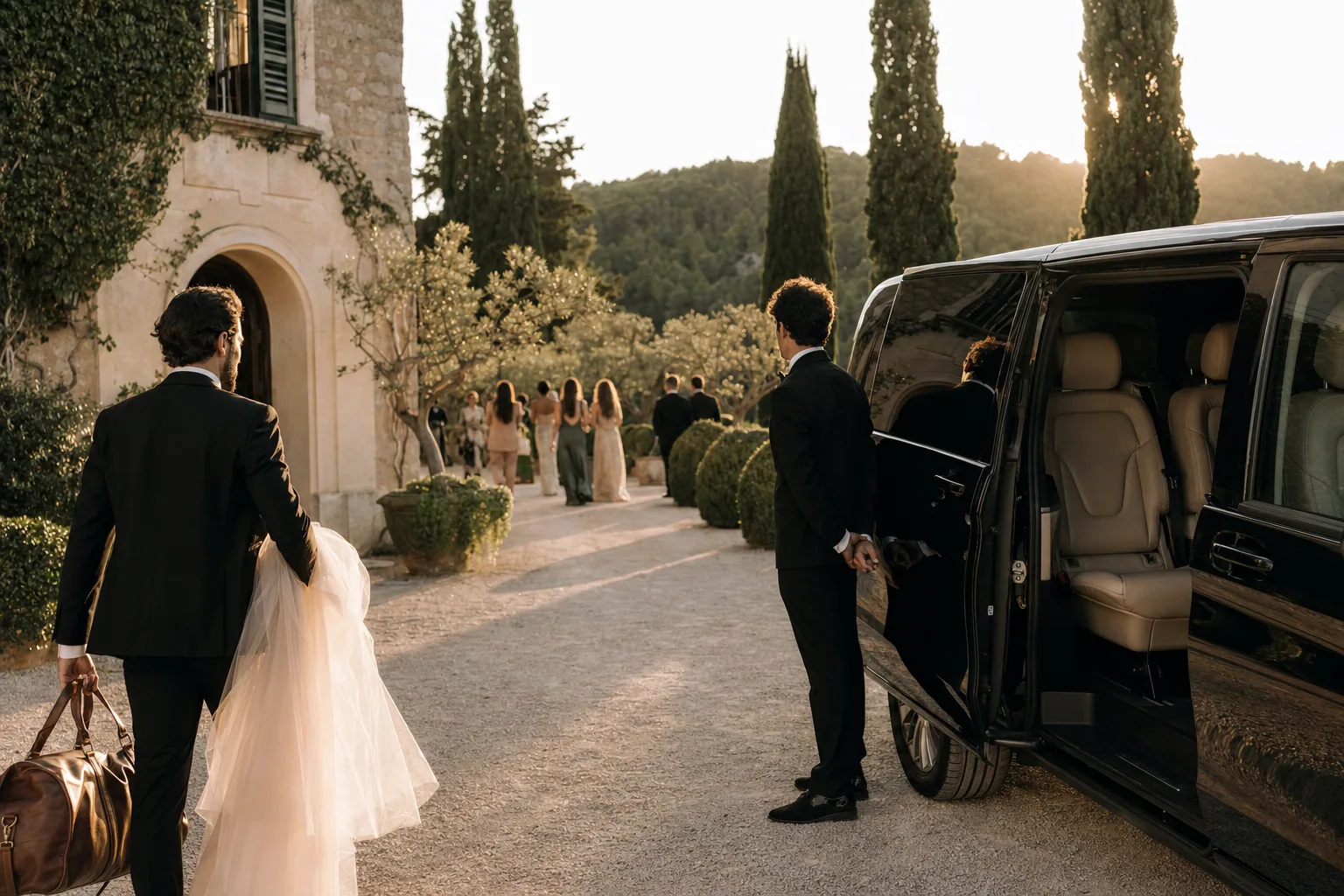 Wedding ceremony in Spain: Venue Shuttle Services and Inter-Location Transport
