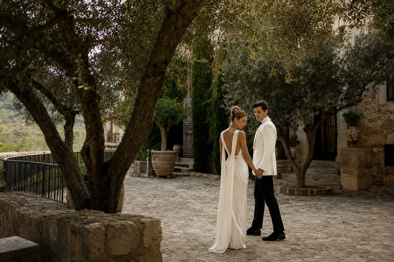 Destination wedding in Spain: Portrait Sessions: Maximizing Light in Any Condition
