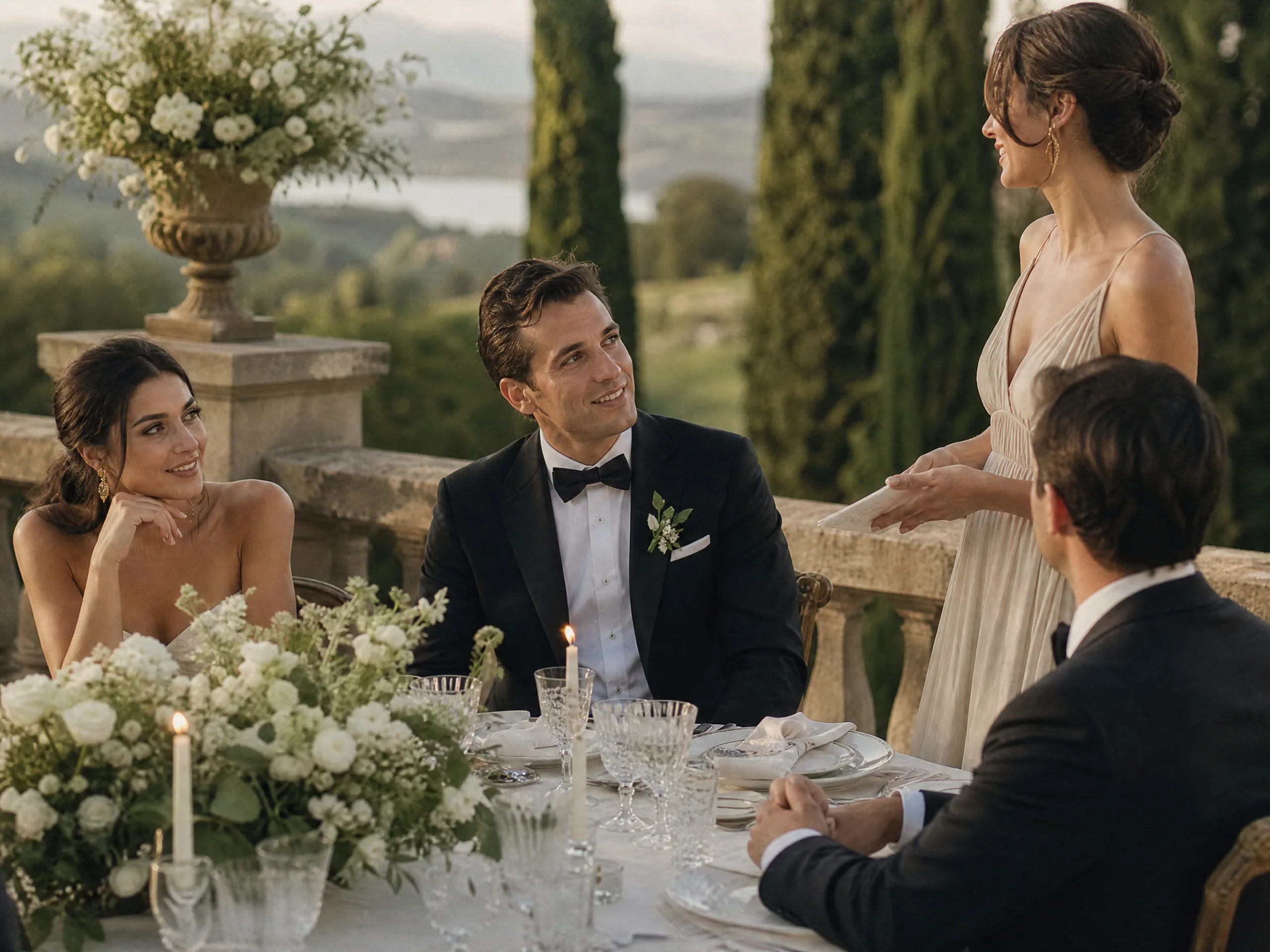 Wedding reception detail: Customary Tip Amounts vs. Flat Fee Arrangements