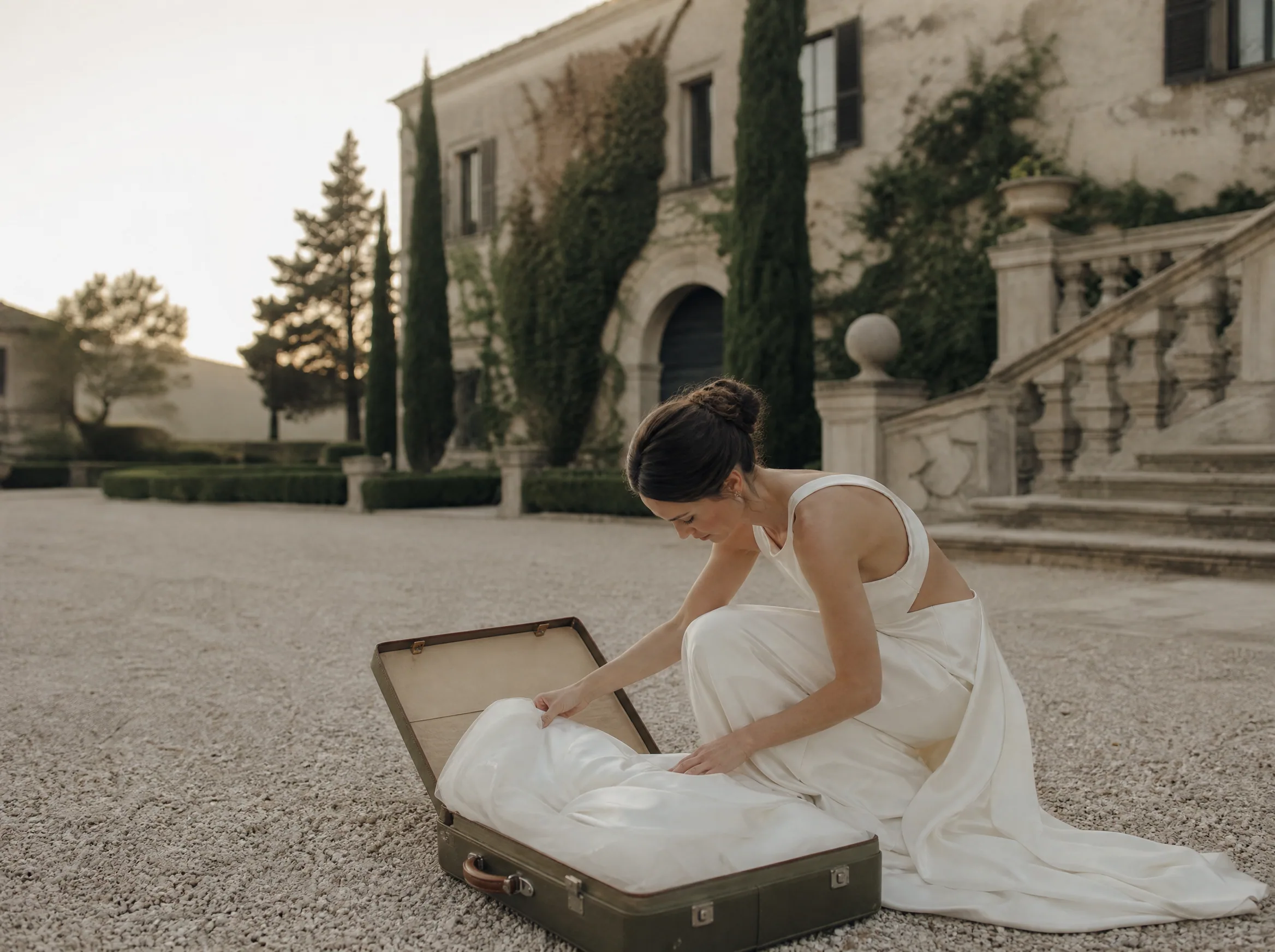 Luxury wedding detail: How to Pack a Wedding Dress for Air Travel
