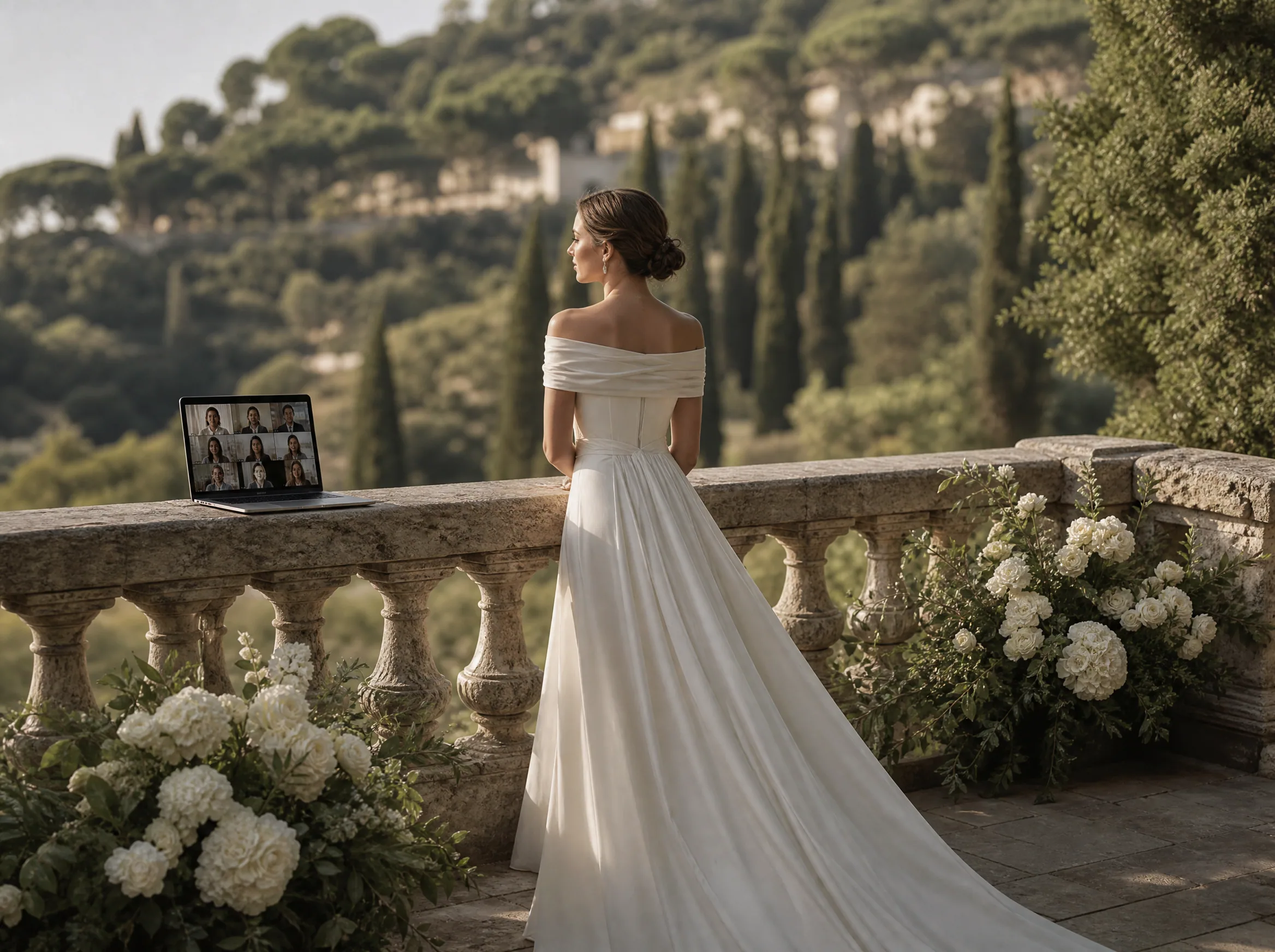 Transmisión en Vivo y Invitados Híbridos para Bodas de Destino en España