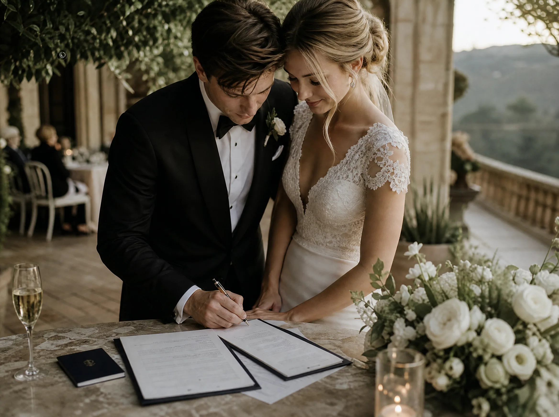 Wedding reception detail: Which Documents You Typically Need After the Wedding