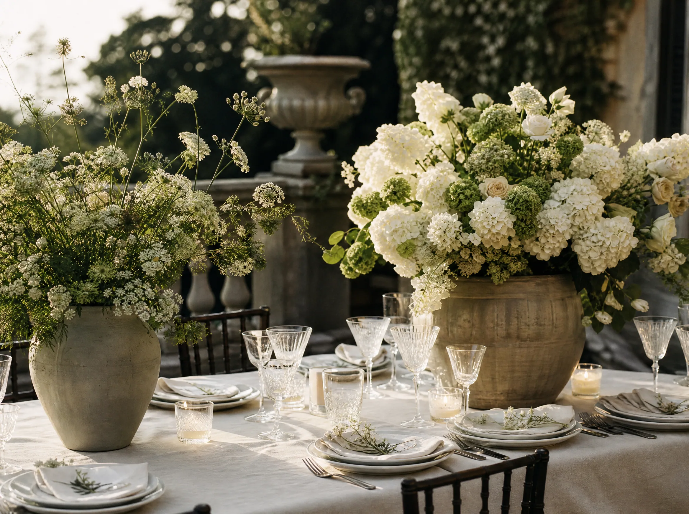 Wedding reception detail: Local Sourcing Versus Imported Statement Blooms