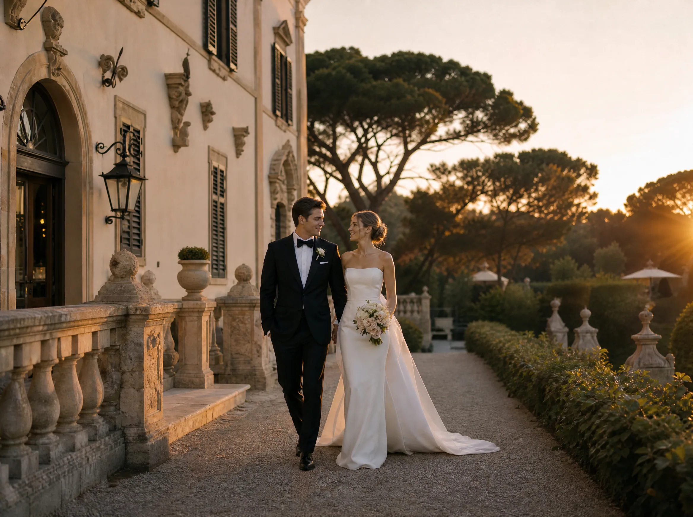 Luxury wedding detail: Time It Against Ceremony End, Golden Hour, and Kitchen Reality