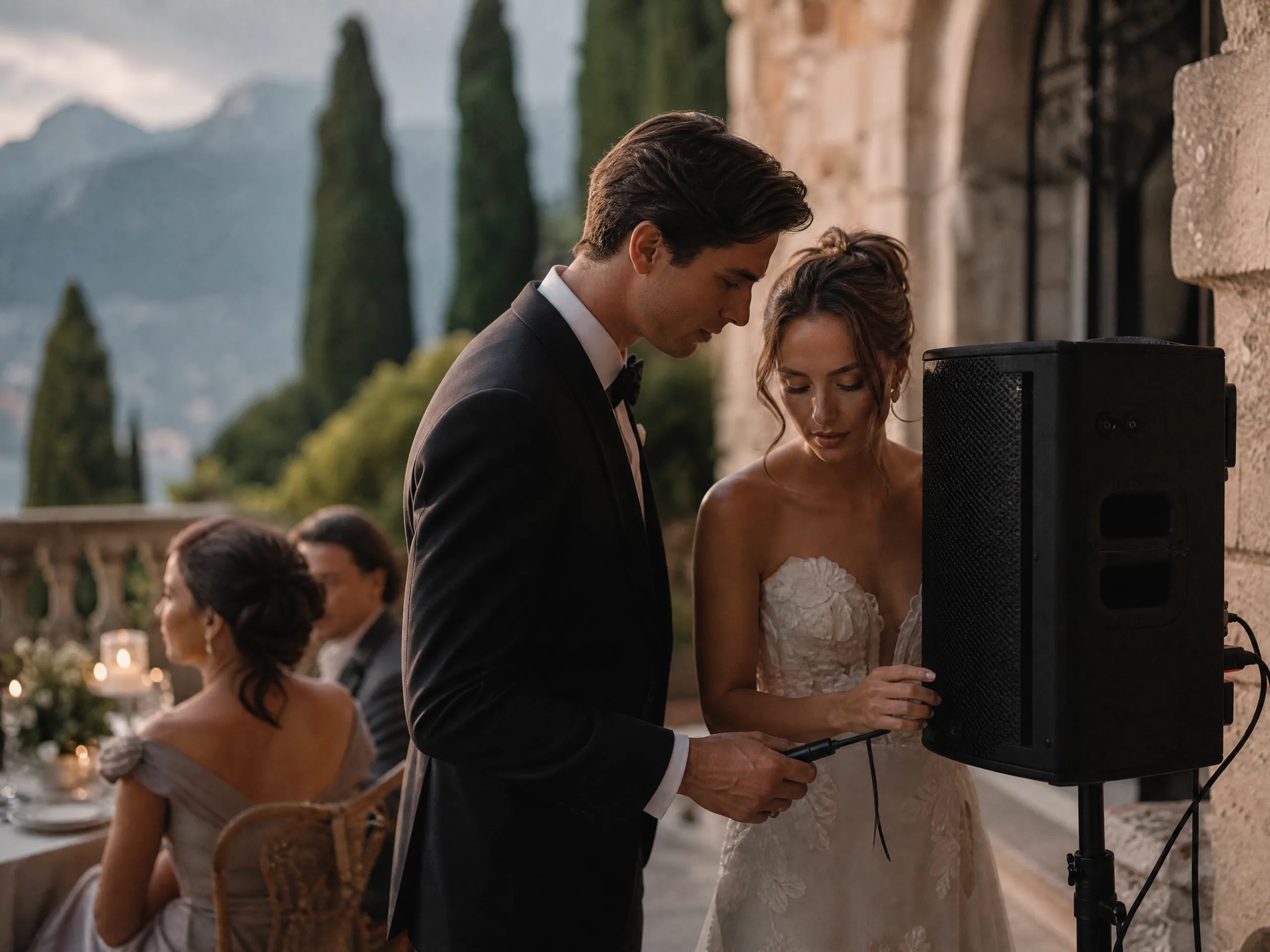 Wedding reception detail: Confirm Power Before You Approve Any Sound Package