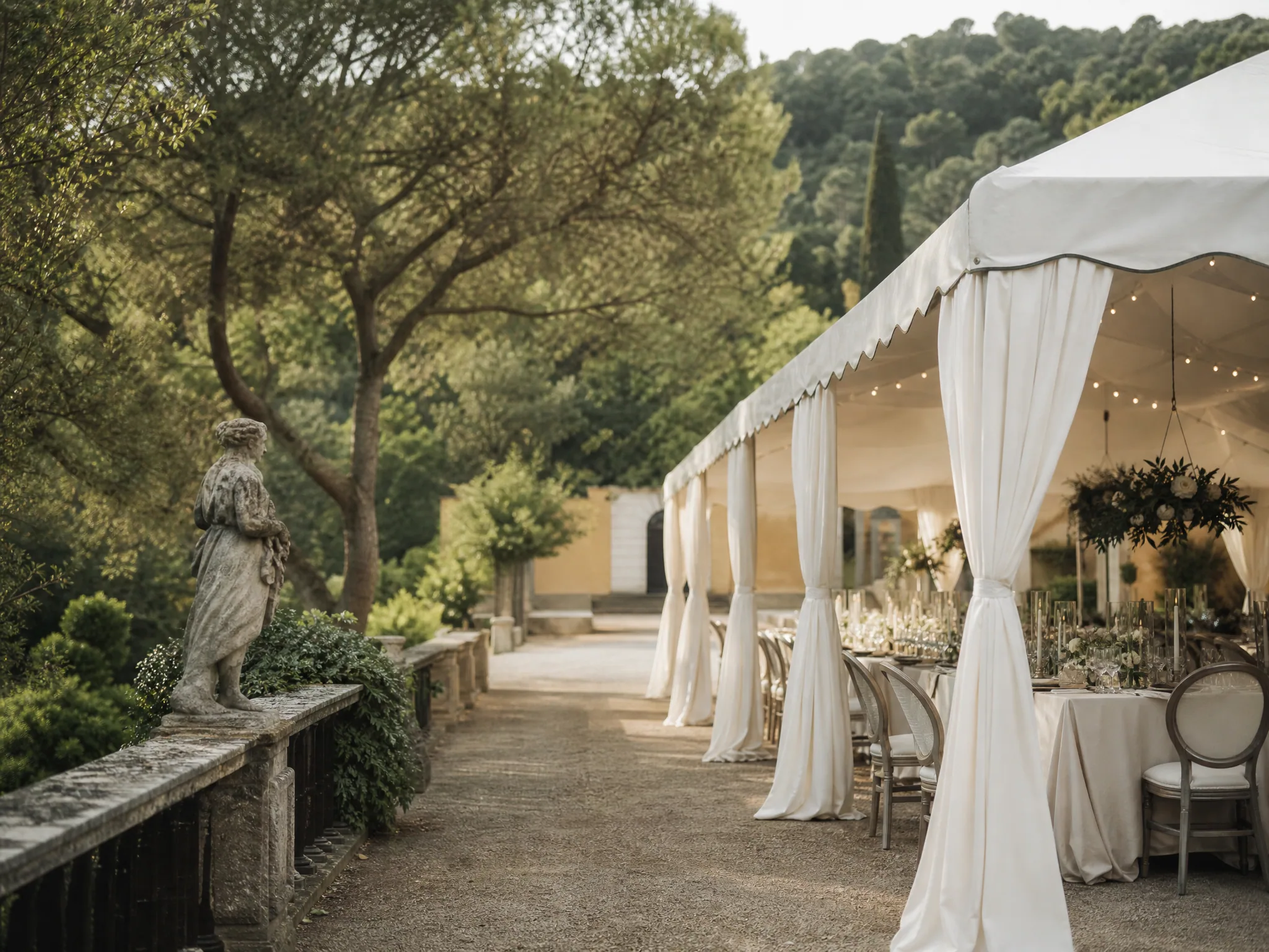 Marquee and Tent Logistics for Outdoor Destination Weddings in Spain