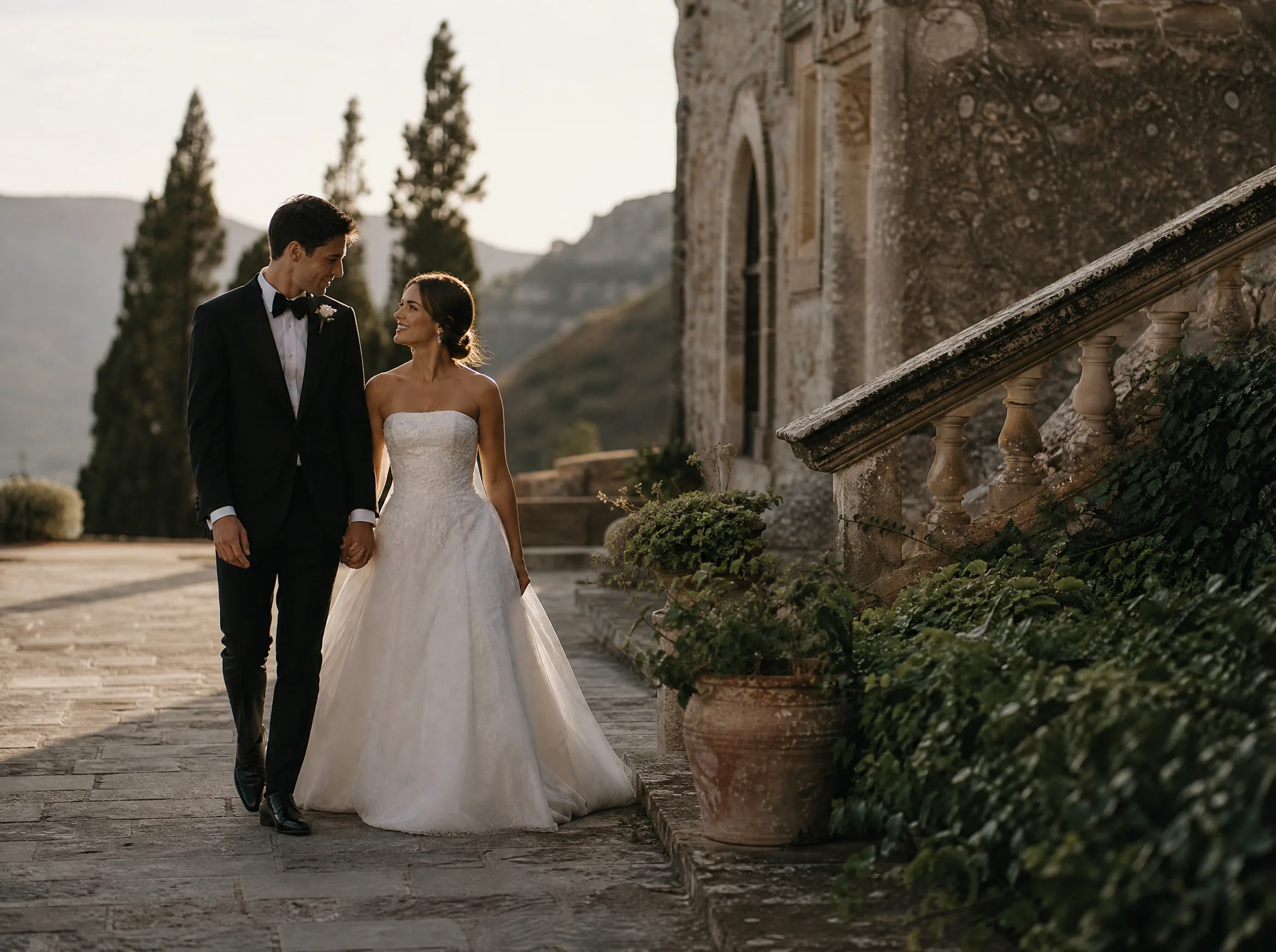 Destination wedding editorial: Decide Whether Two Venues Are Worth the Transfer