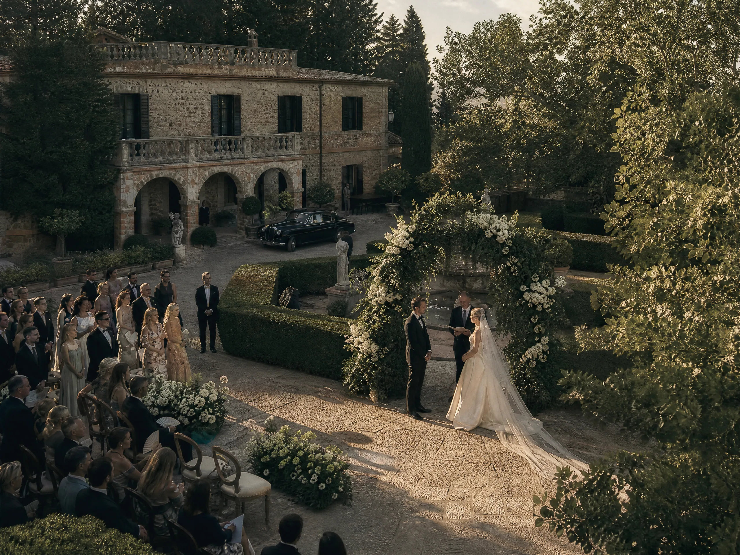 Wedding ceremony in Spain: Cars vs Shuttles: Choosing the Right Mix