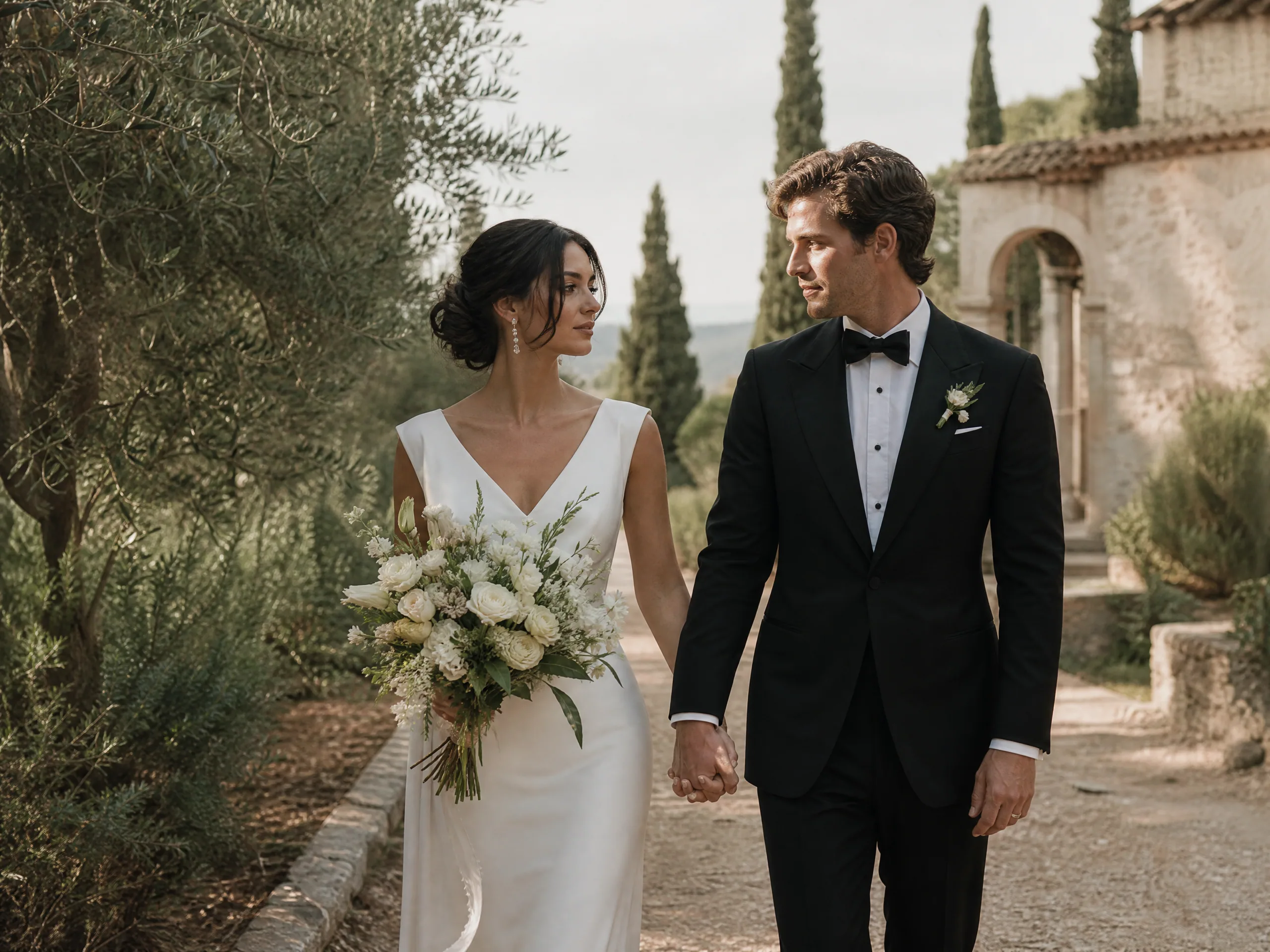 Destination wedding in Spain: Ceremony Processions, Aisles, and Bridal Party Confidence
