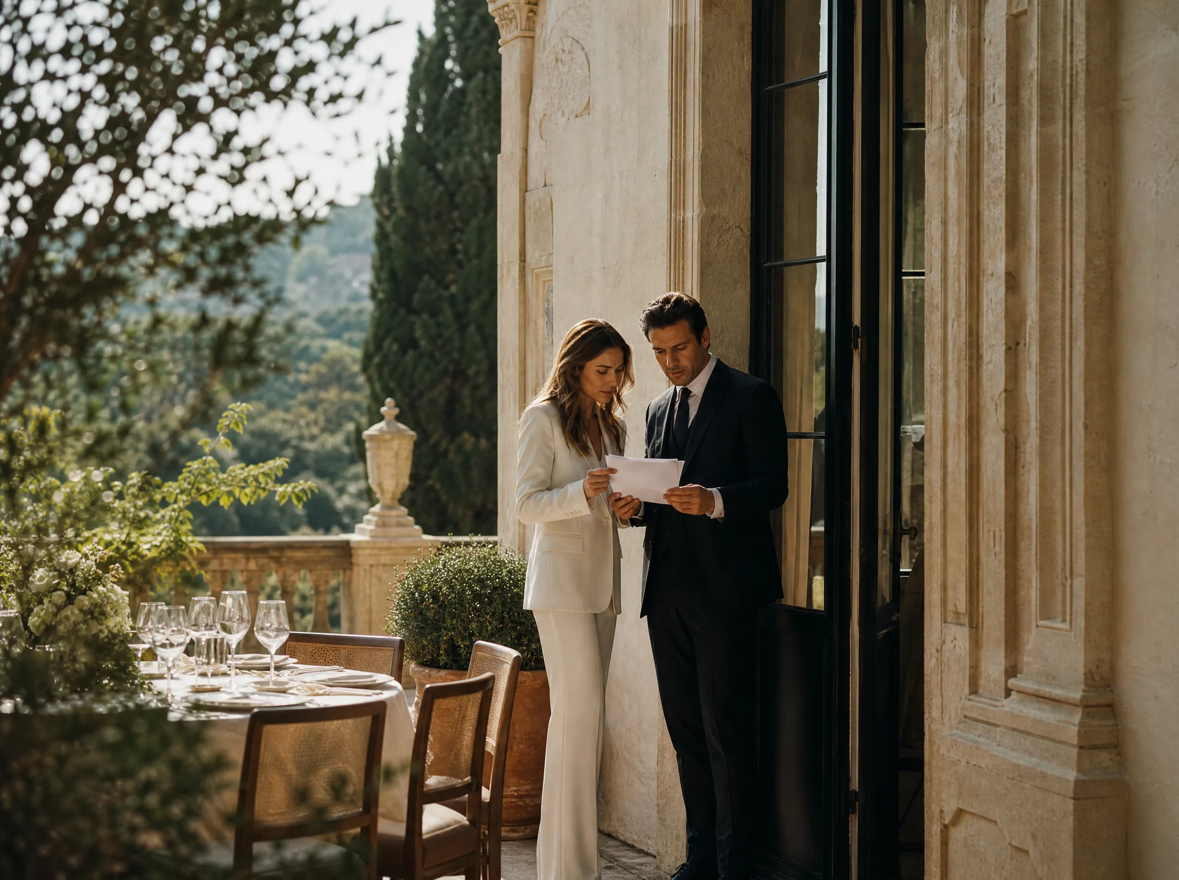 Luxury wedding detail: Confirm Venue Rules Before You Order Materials