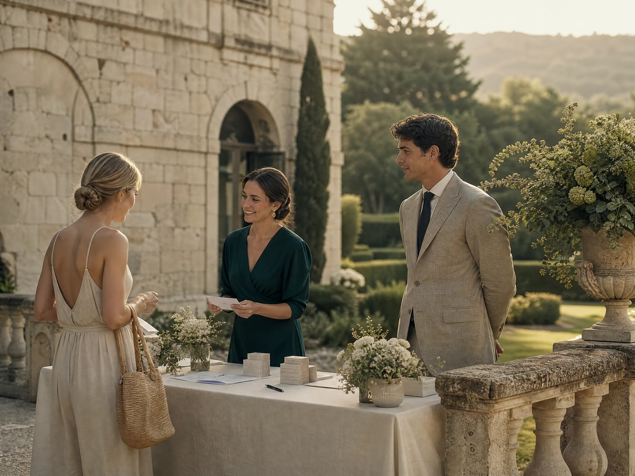 Guest Welcome Desk and Arrival Check-In Logistics for Destination Weddings in Spain