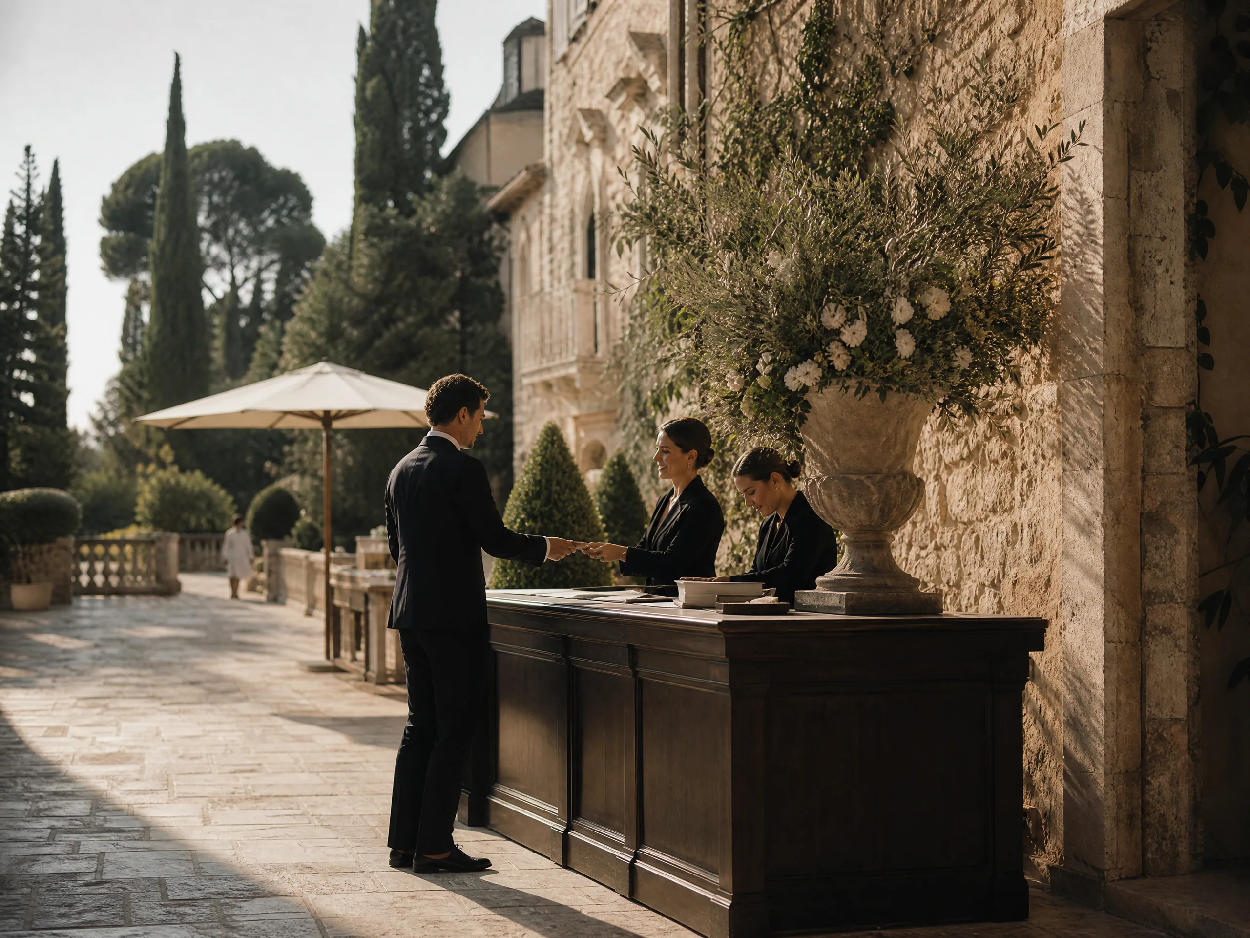 Luxury wedding detail: Decide What the Welcome Desk Actually Does