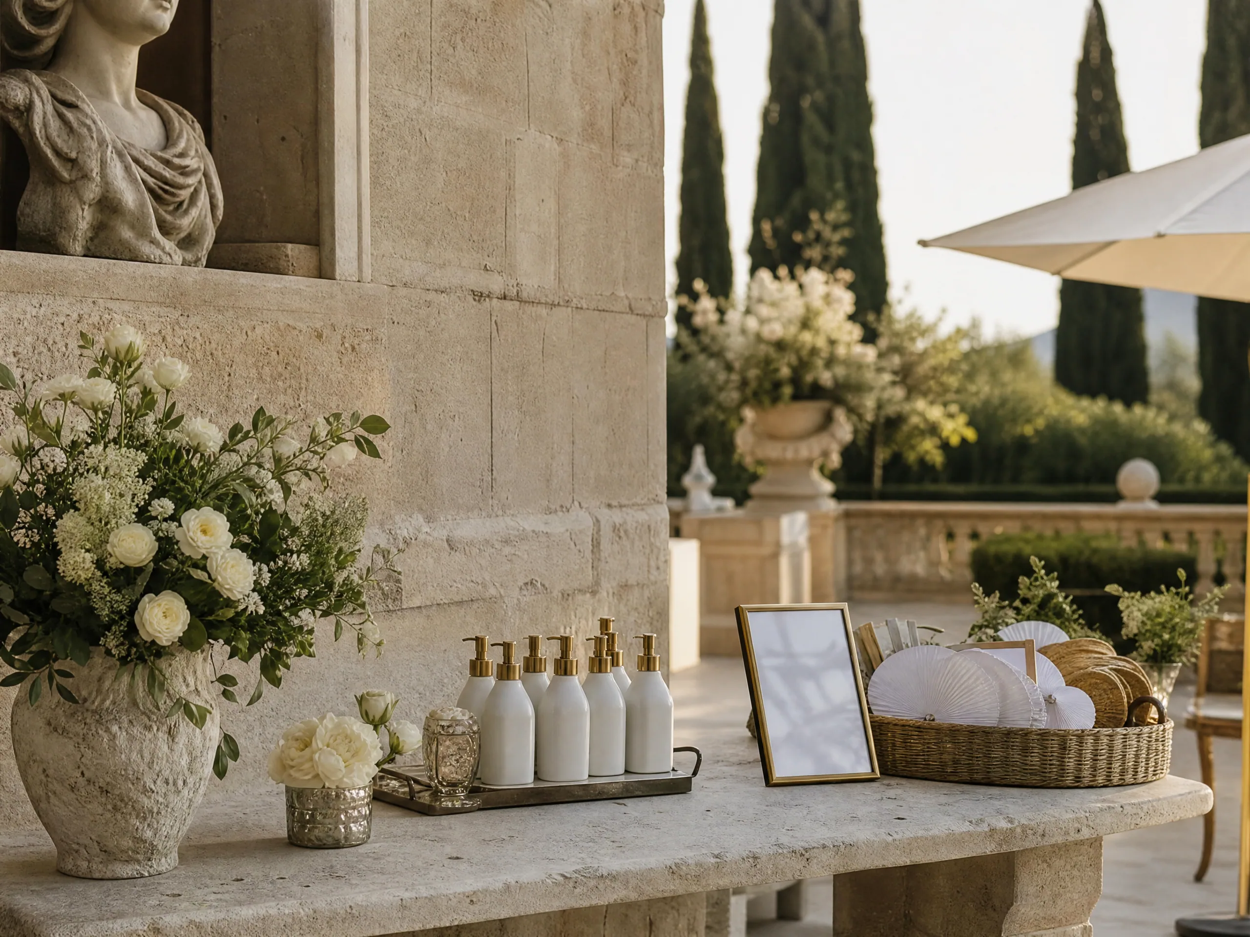 Guest Sunscreen Stations and Outdoor SPF Logistics for Destination Weddings in Spain