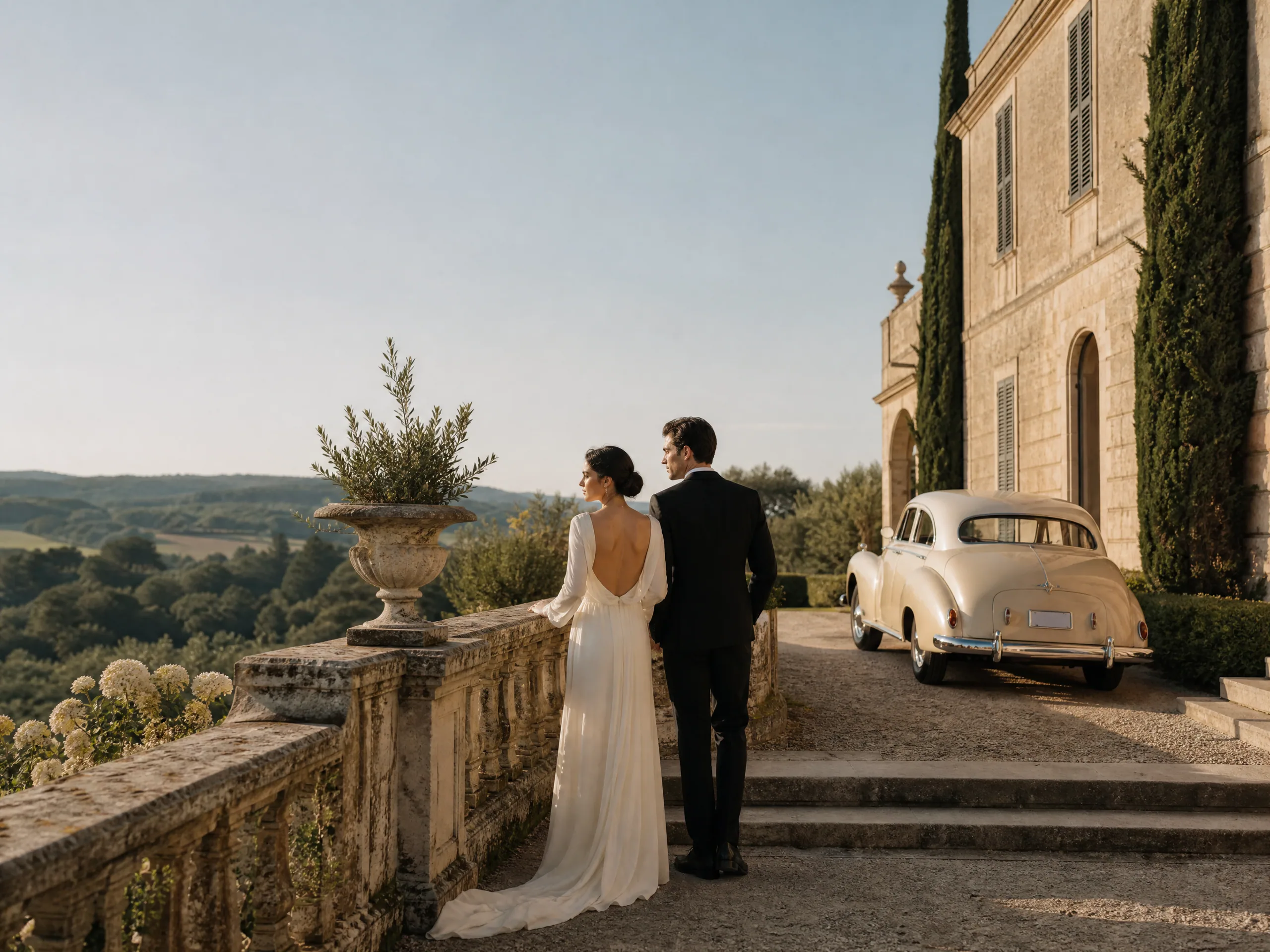 Destination wedding in Spain: Protect cars, rental vans, and vendor trucks from the same dust