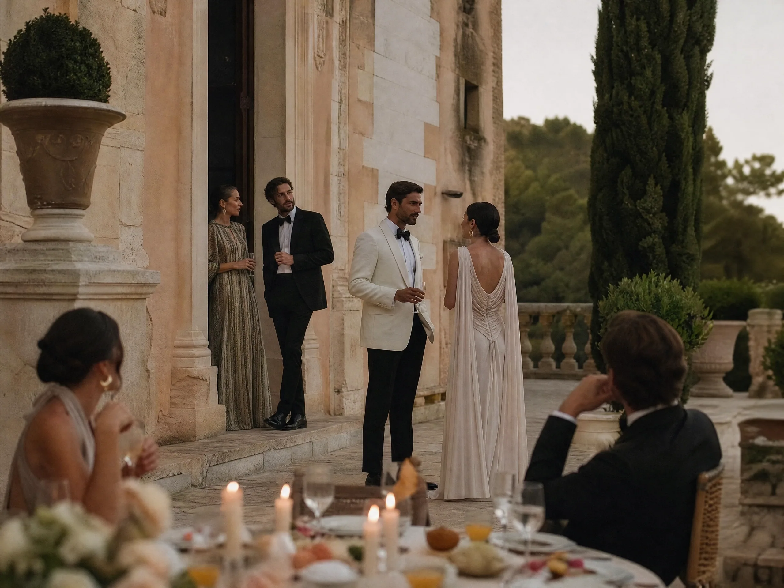 Luxury wedding detail: Translate “party” into Spanish quiet hours and local norms