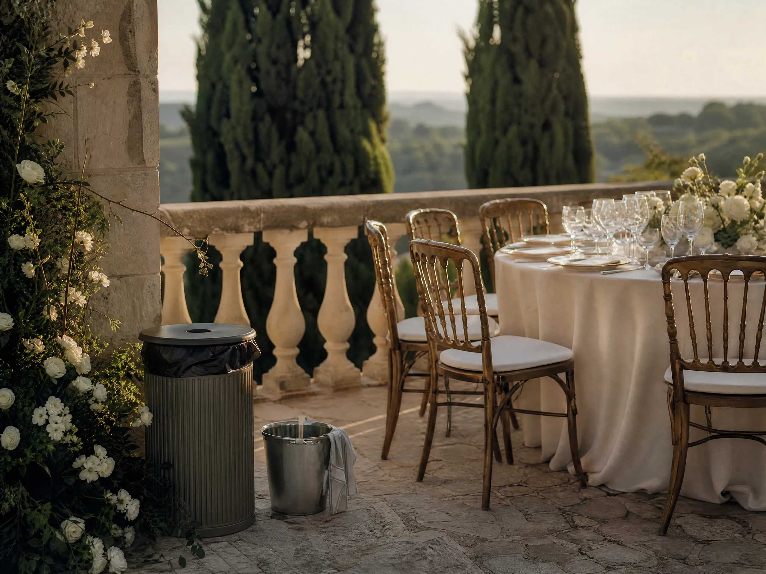 Waste, Recycling, and End-of-Night Cleanup Logistics for Outdoor Destination Weddings in Spain