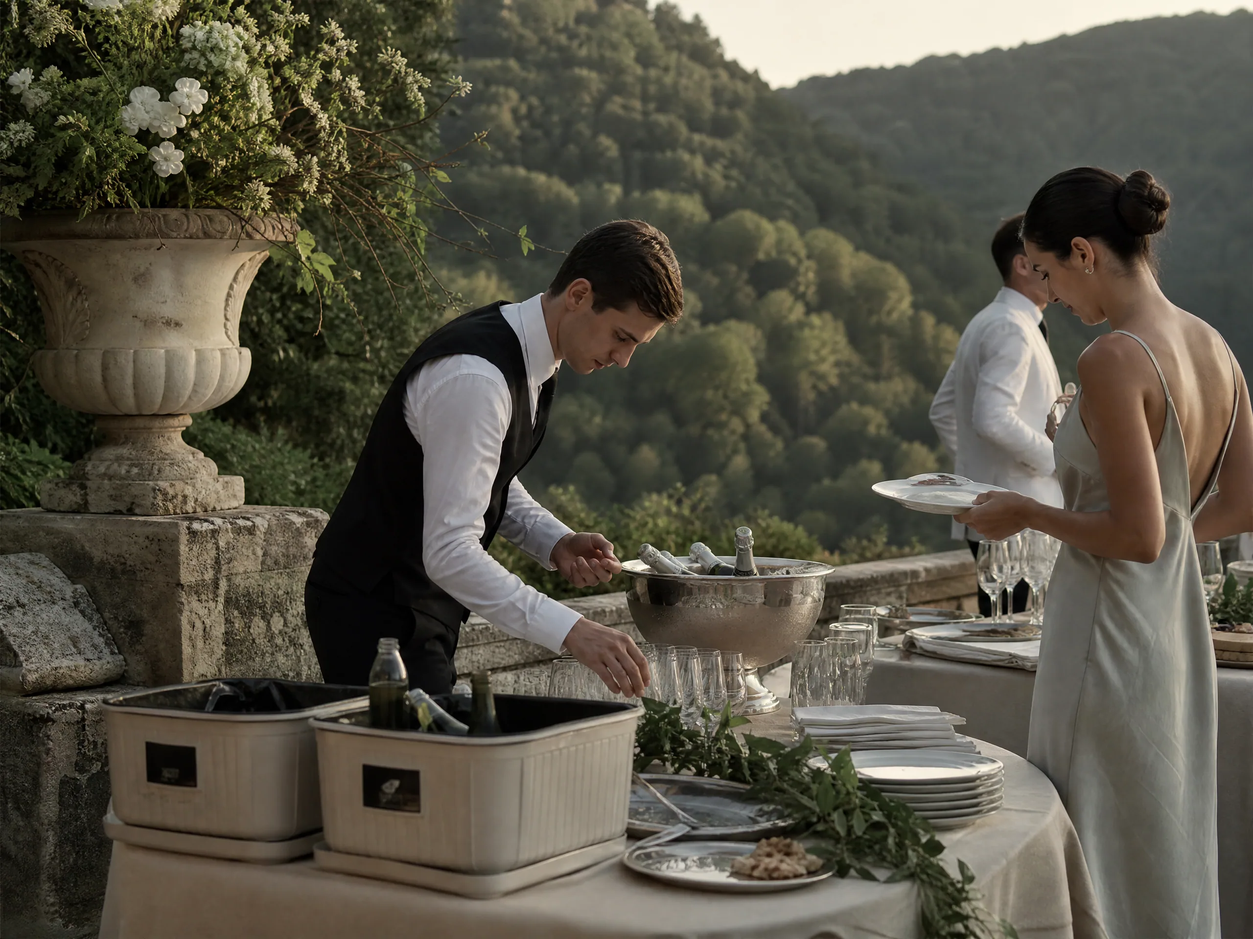Wedding reception detail: Define Waste Streams Early With Catering and Bar