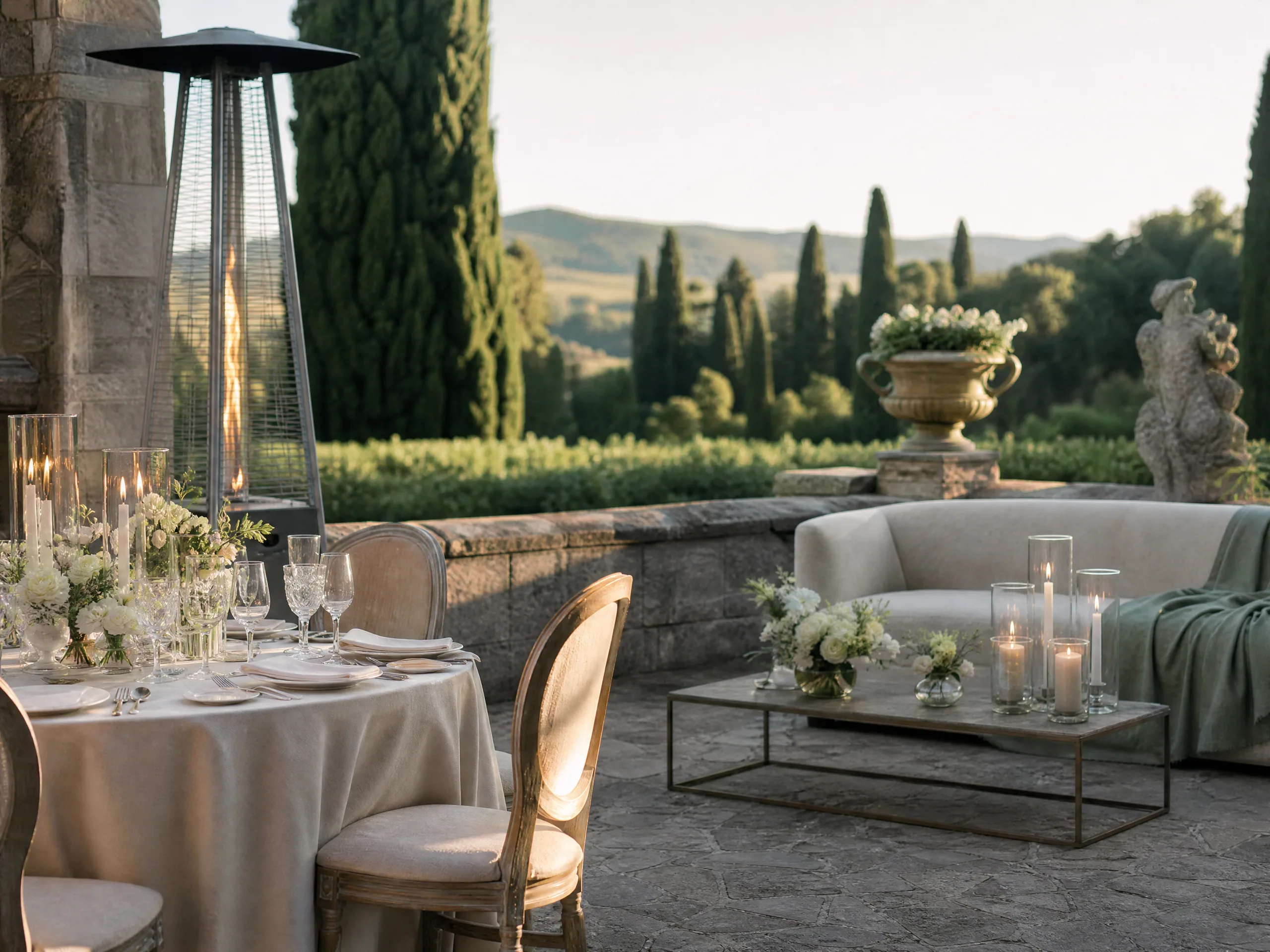 Outdoor Heating and Chill Logistics for Spring and Autumn Destination Weddings in Spain