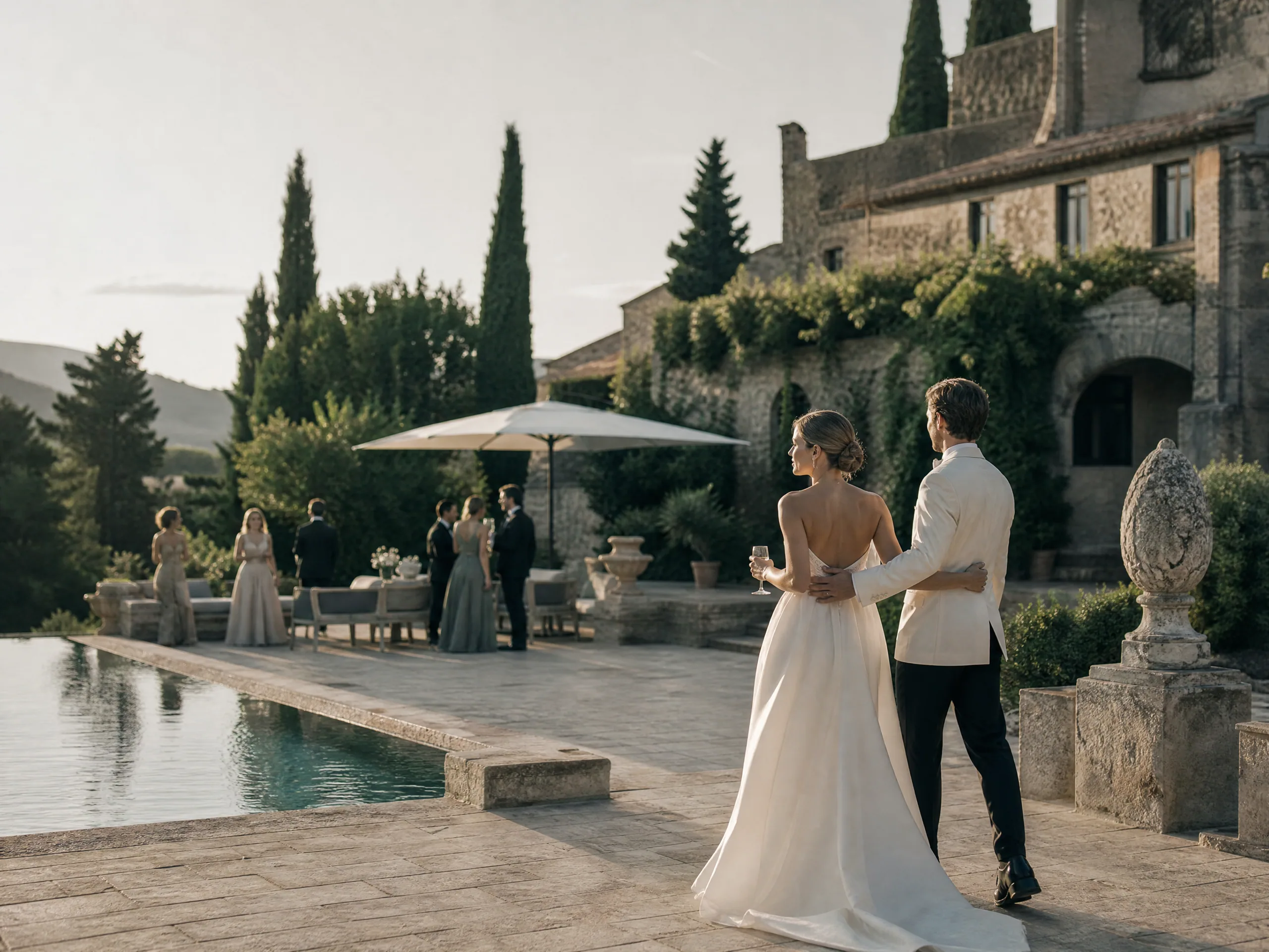 Destination wedding editorial: Treat the pool as a managed zone, not a free amenity