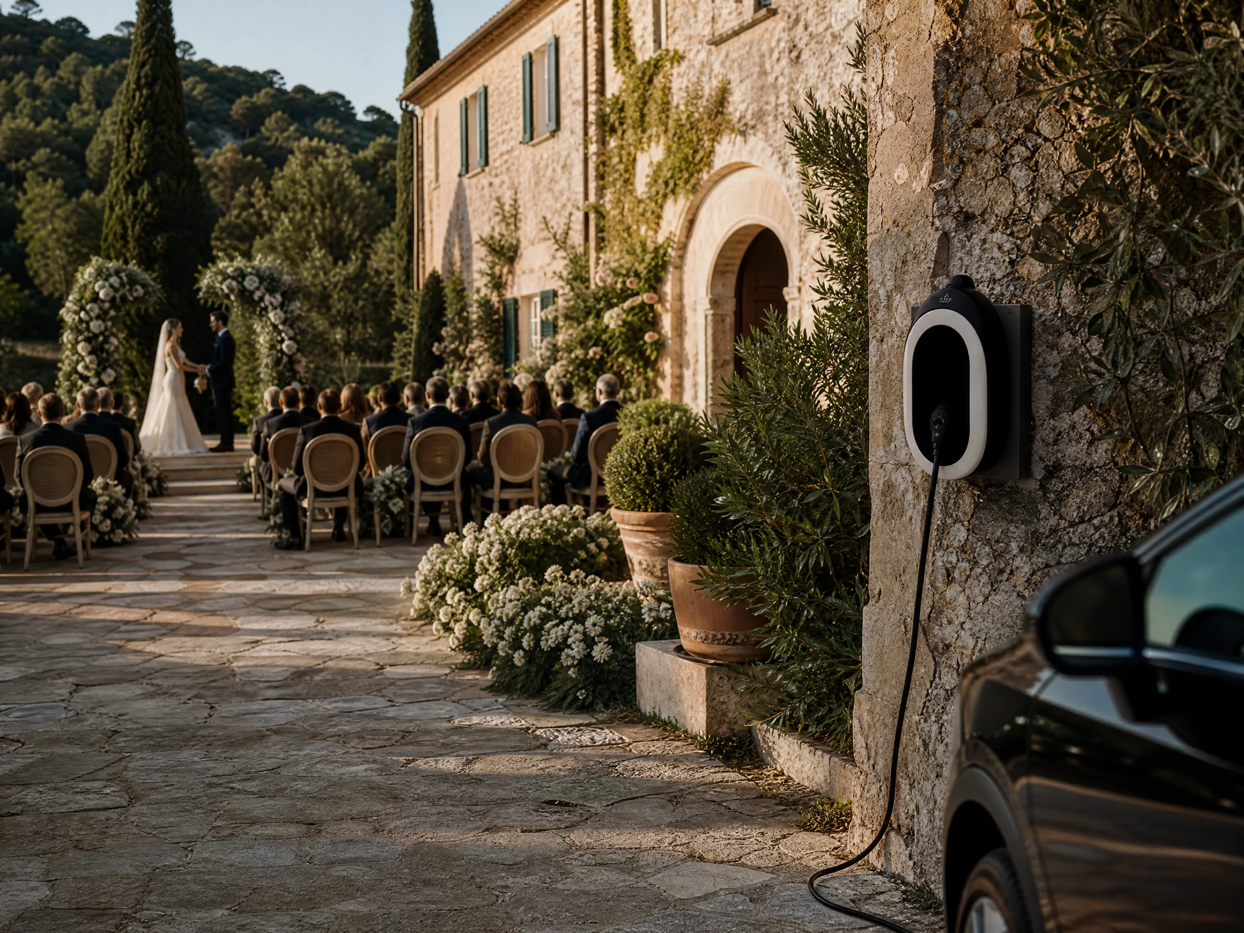 Wedding ceremony in Spain: The Role of Charging Stations at Wedding Venues