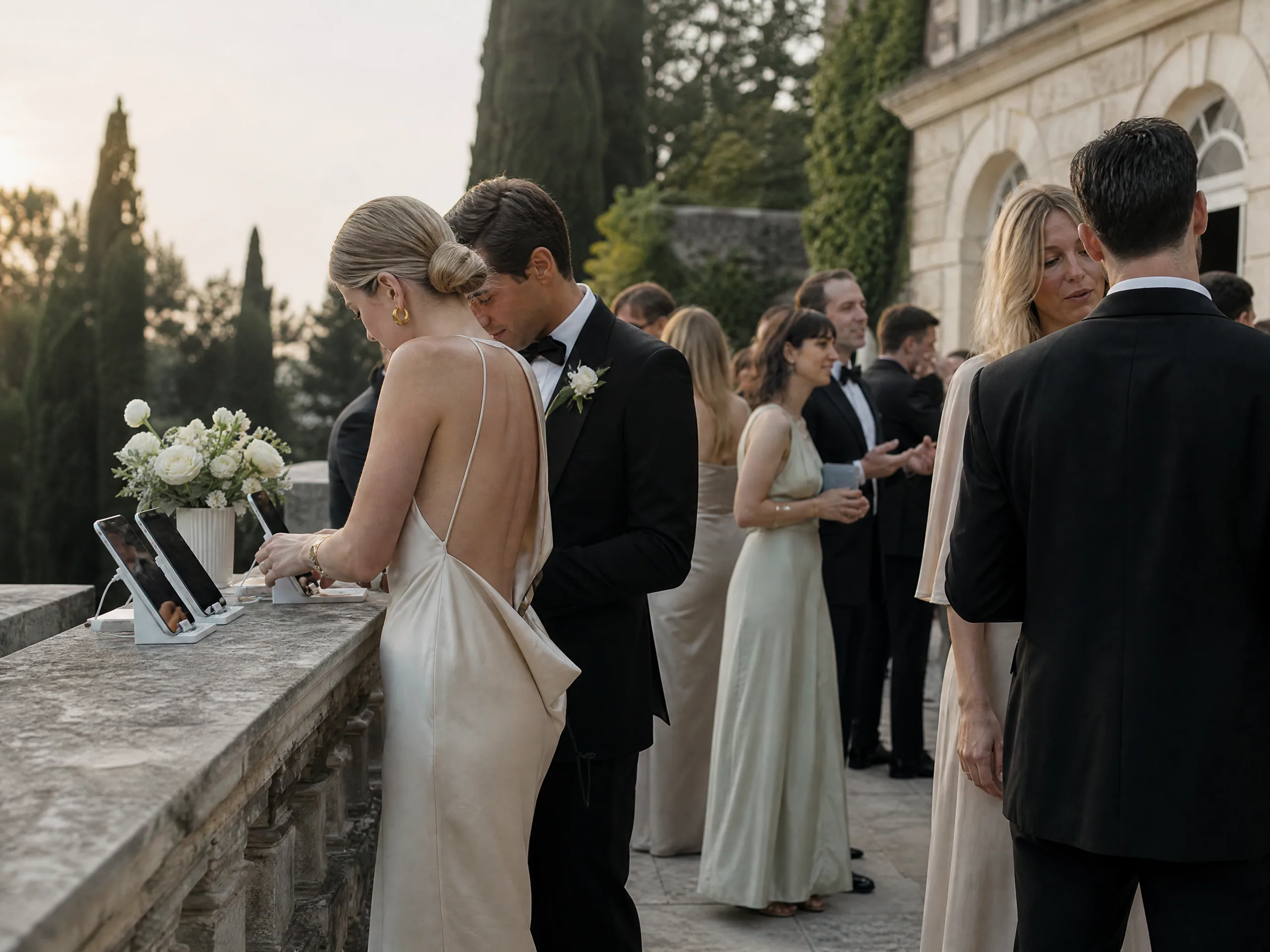 Wedding reception detail: The Role of Charging Stations at Wedding Venues