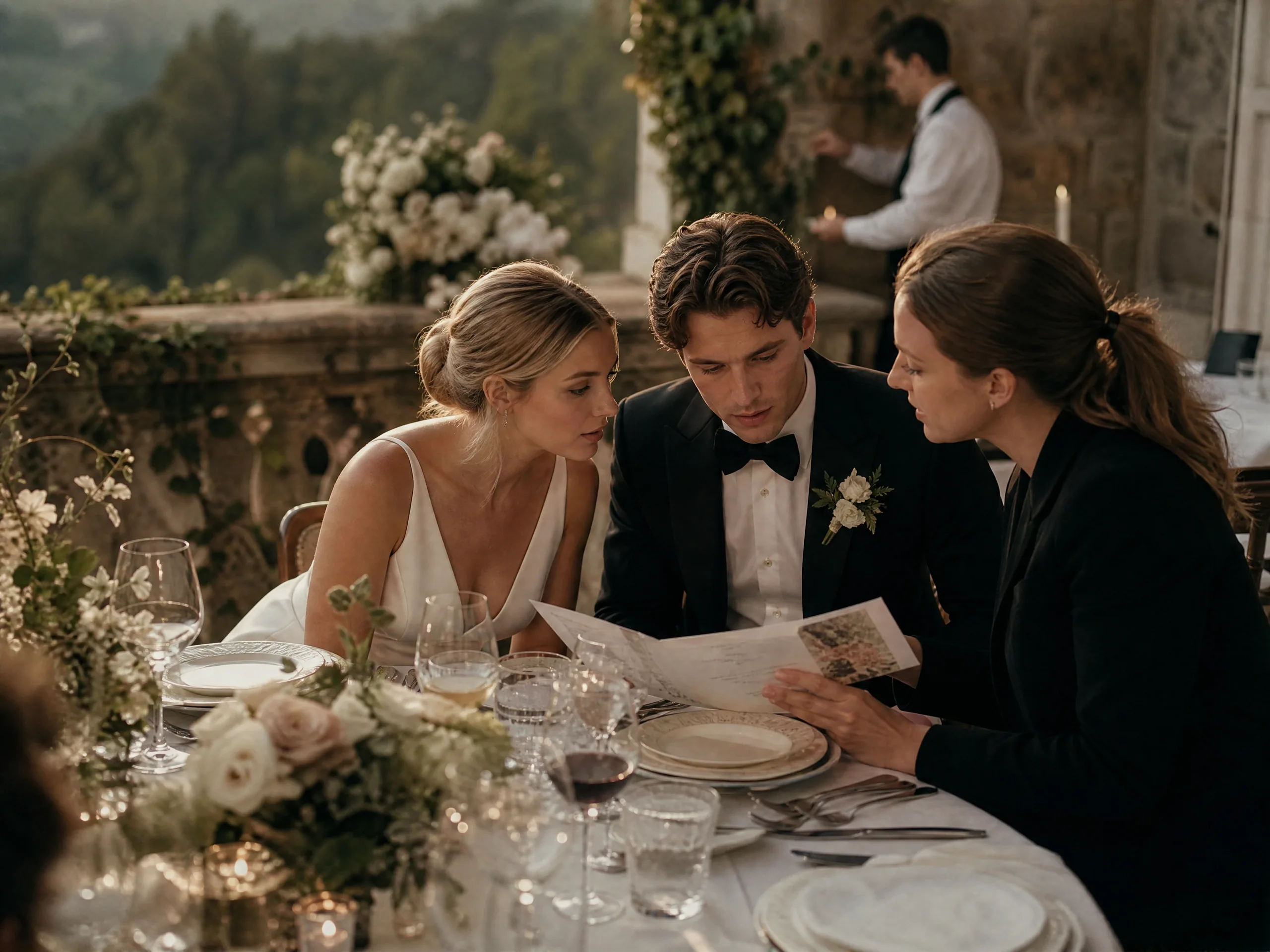 Wedding reception detail: Communicating Effectively with Your Wedding Caterer