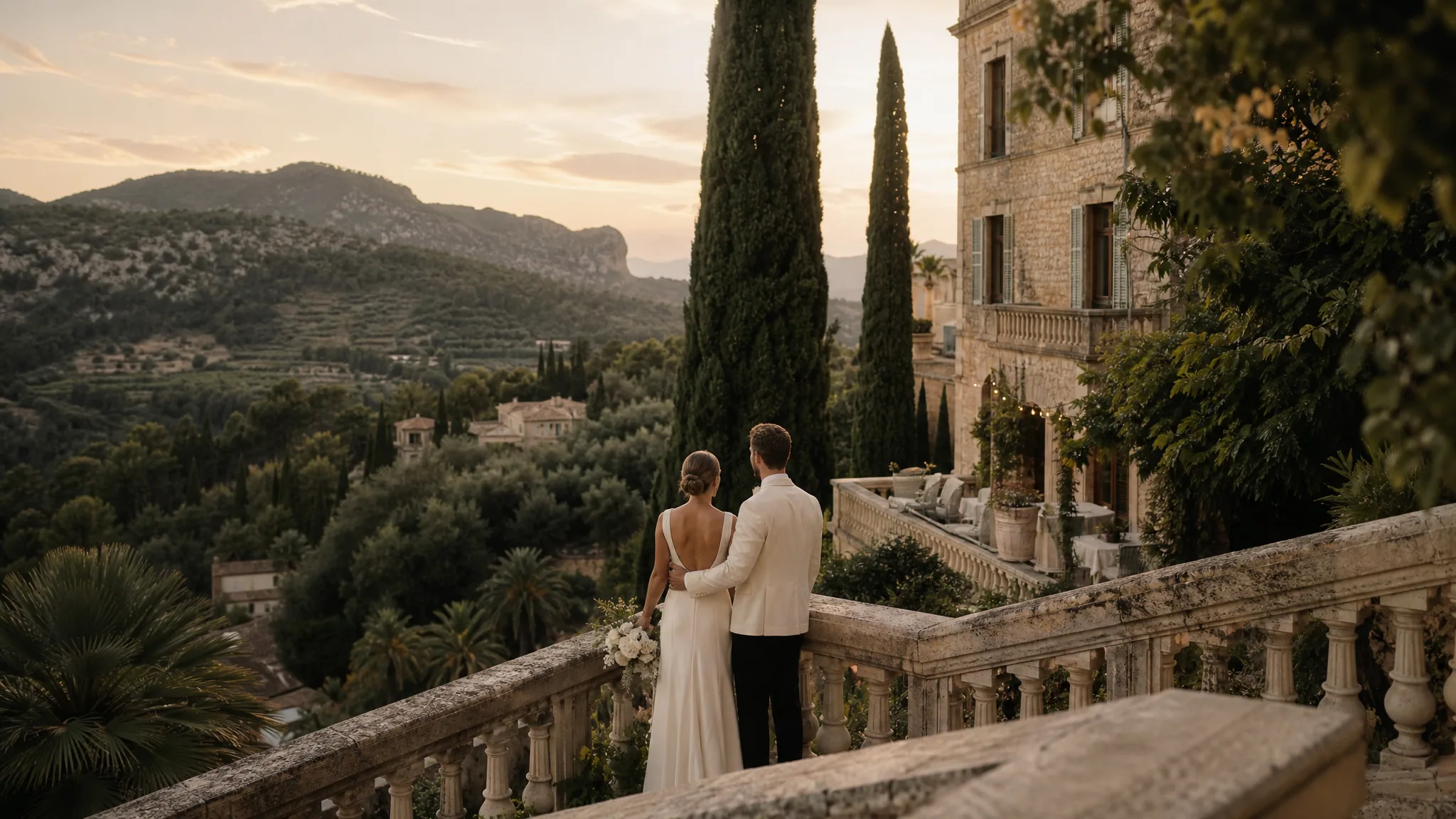 Guest Rain Plan Messaging for Outdoor Destination Weddings in Spain