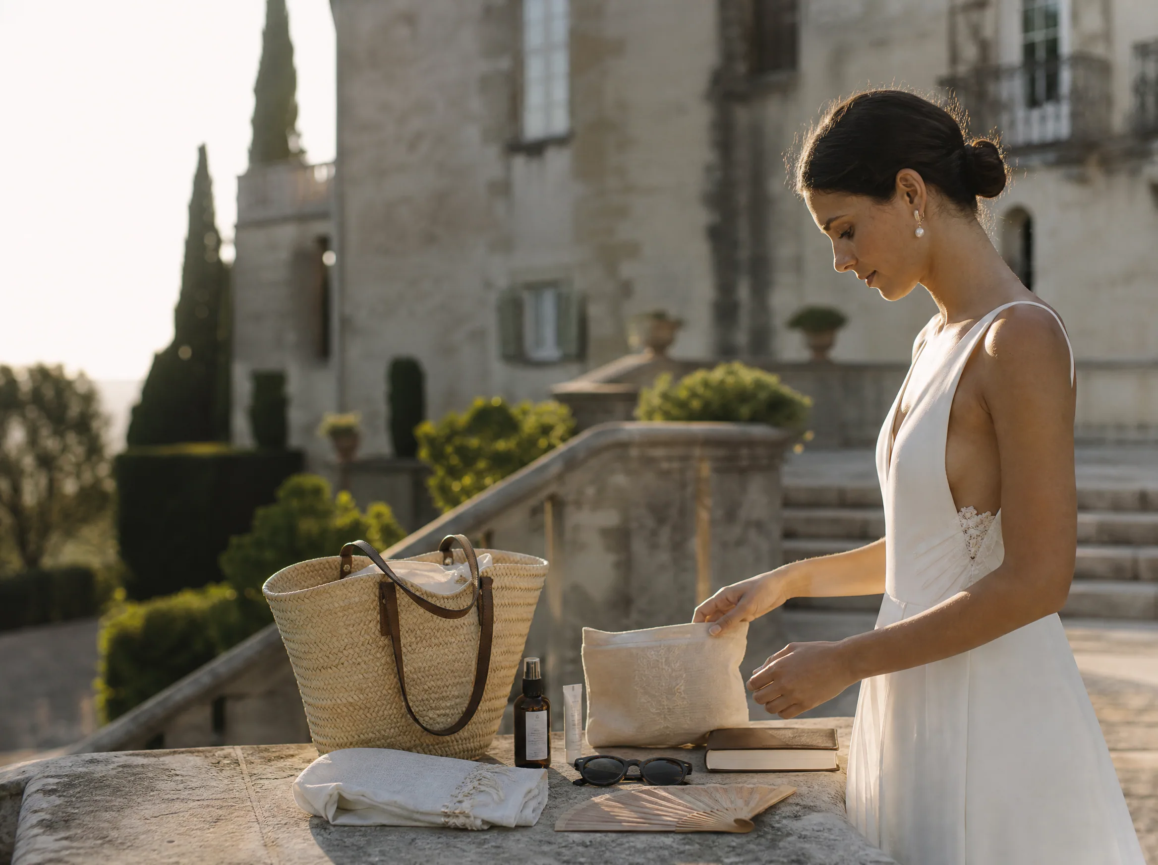 Destination wedding editorial: Decide what belongs in a Spain-ready welcome bag