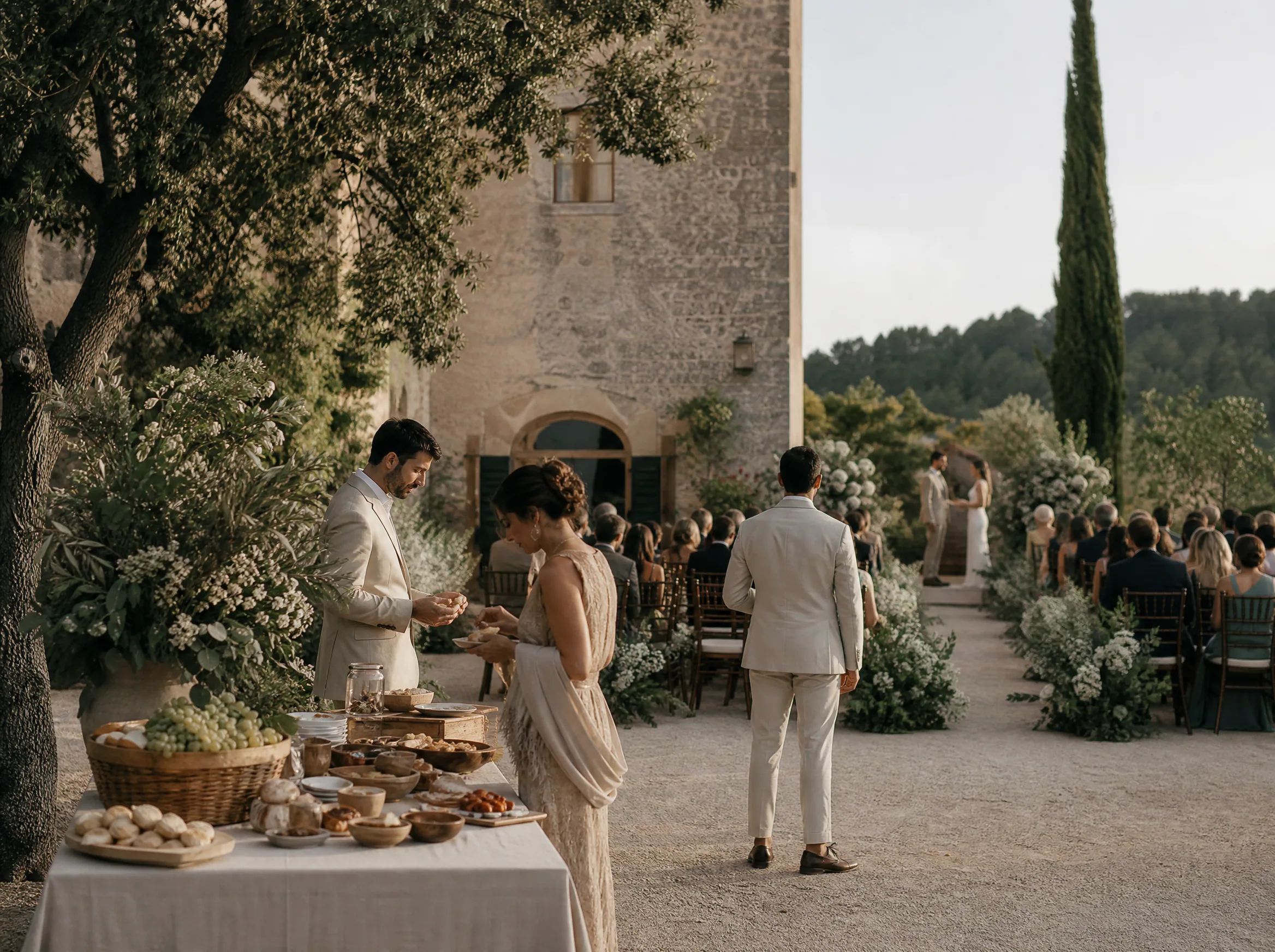 Wedding ceremony in Spain: Logistics: Setting Up Snack Stations at Your Venue
