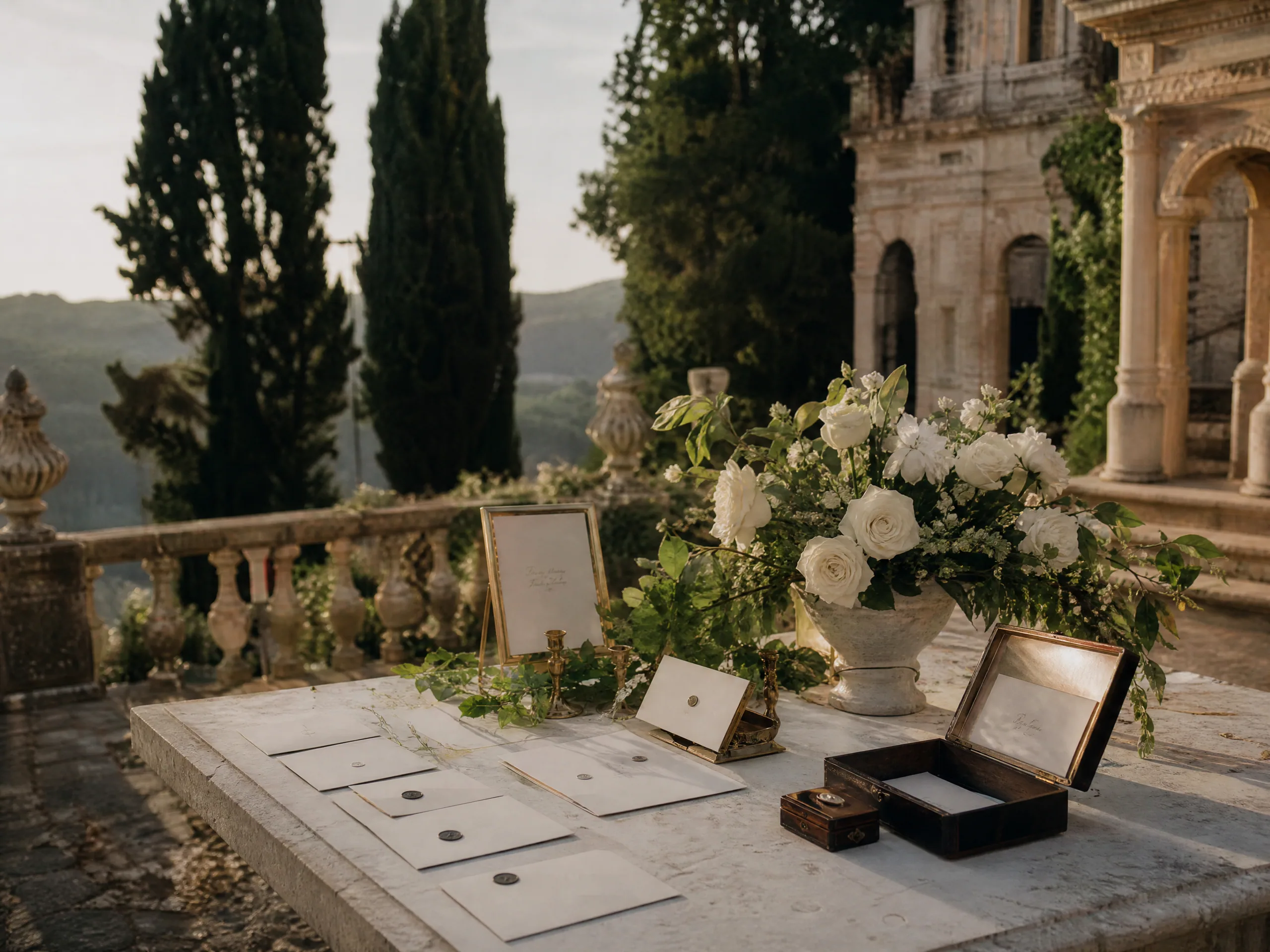 Luxury wedding detail: Brief guests on cards, contactless, and PIN habits