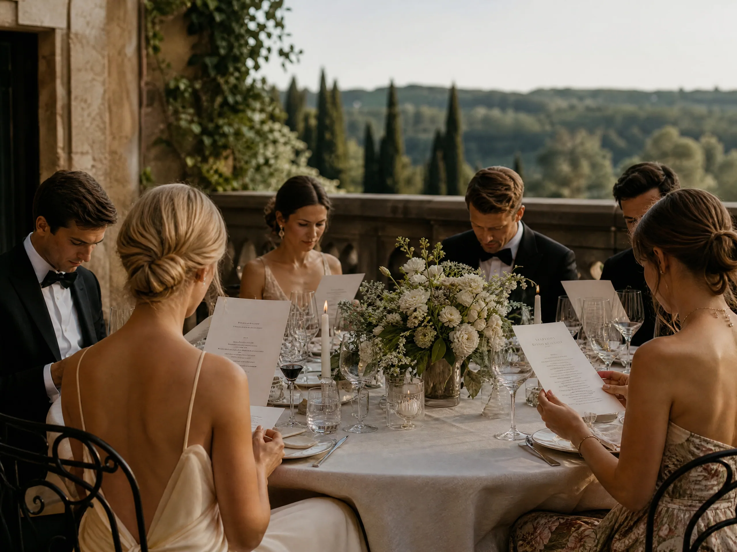 Wedding reception detail: Book early and confirm bilingual menu and dietary needs