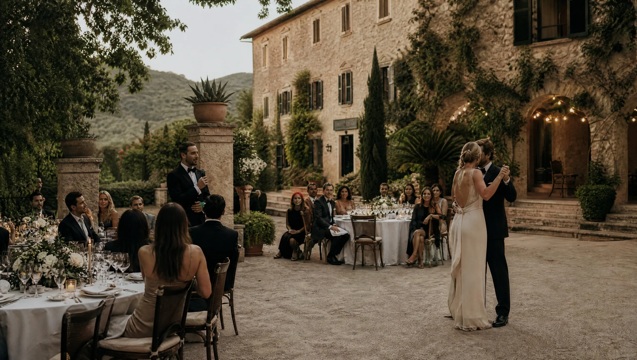 Guest Speech and First-Dance Rehearsal Space Logistics for Destination Weddings in Spain