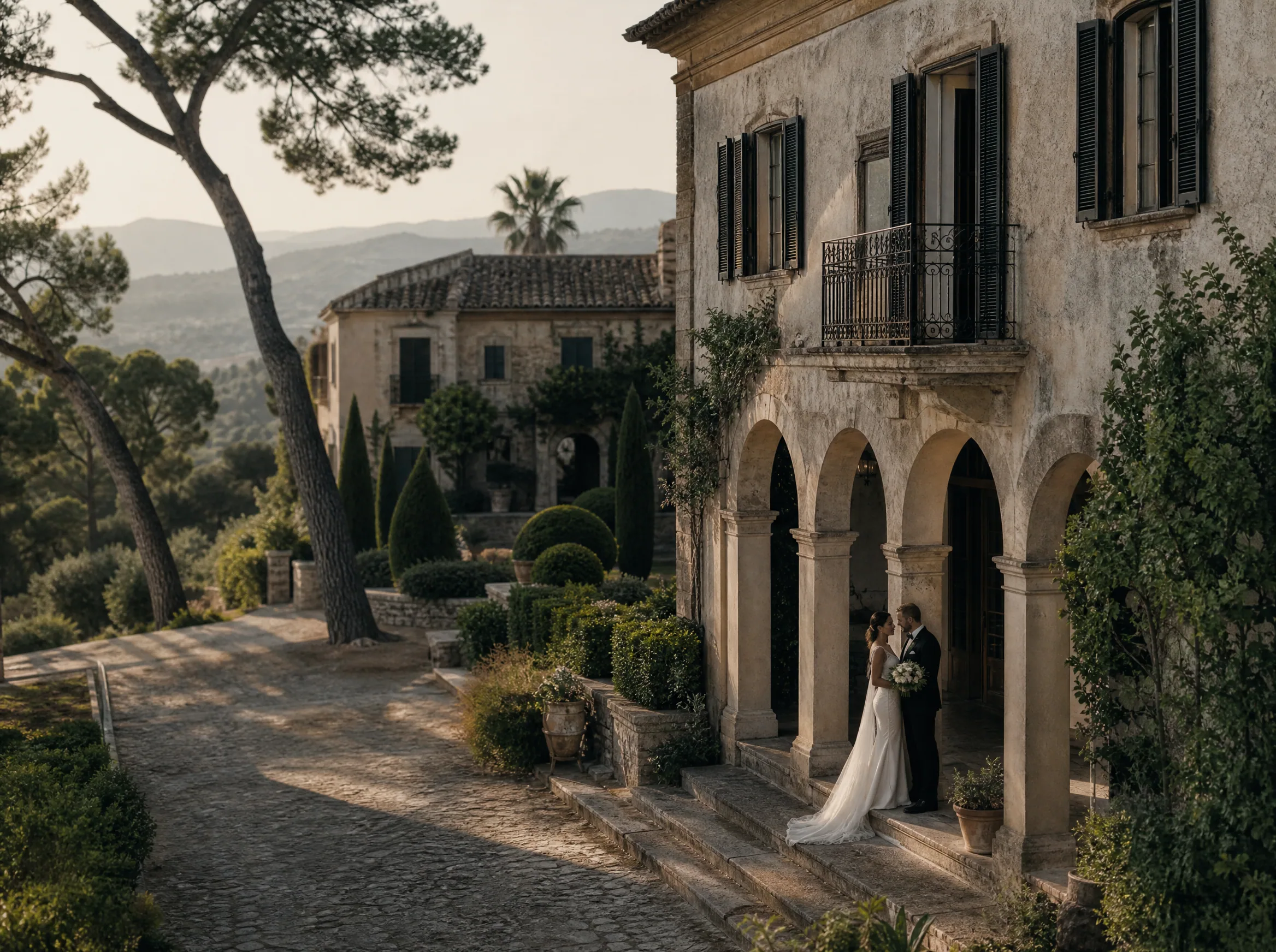 Luxury wedding detail: Inventory spaces early: hotel, finca, and villa options