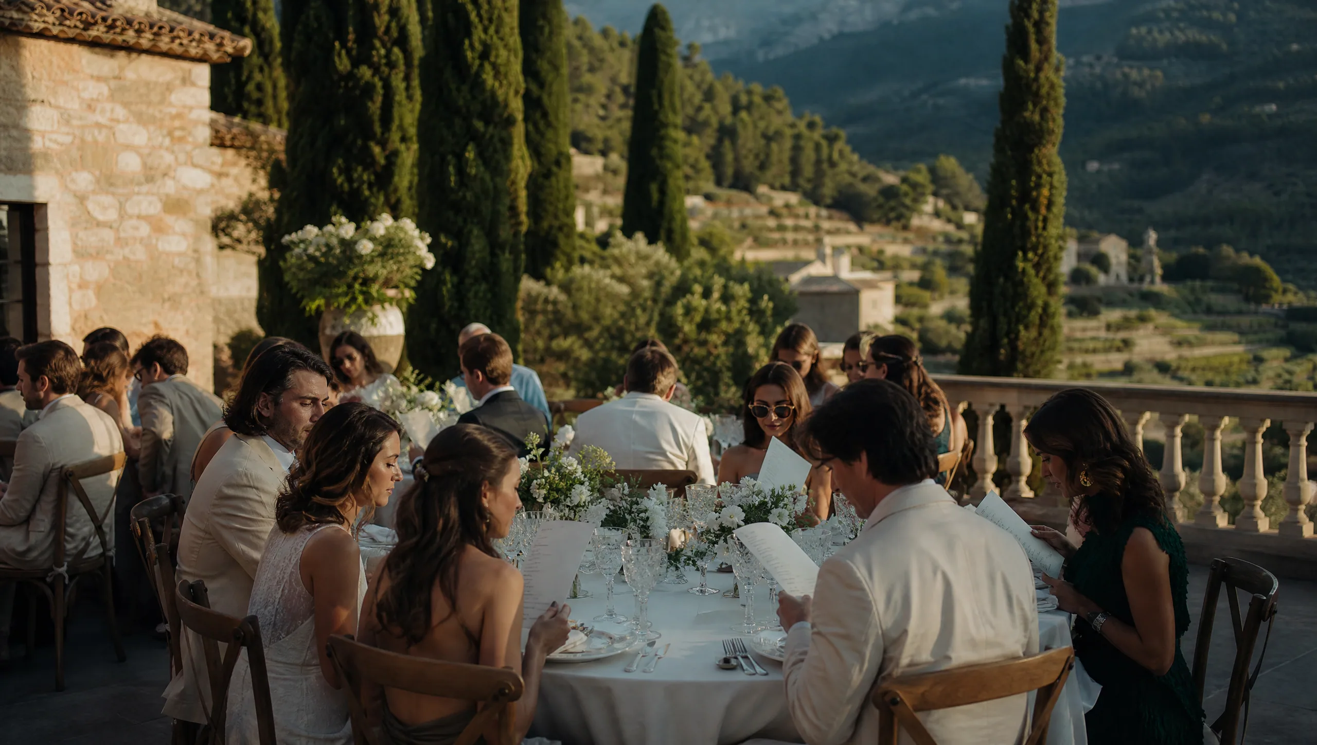 Guest Bilingual Menus and Spanish Dish Explanations for Destination Weddings in Spain