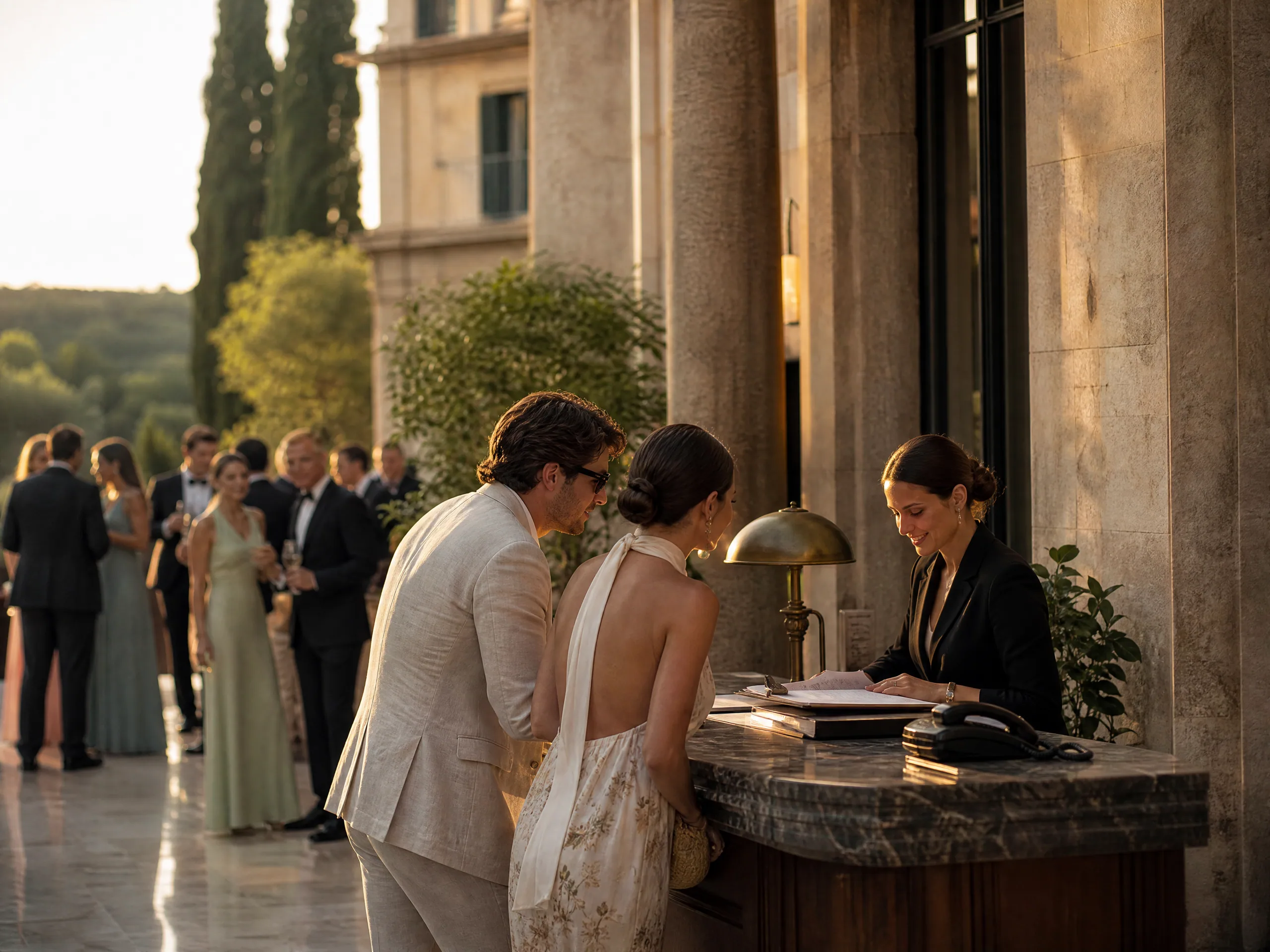 Destination wedding editorial: Why hotel desks become the real guest hotline