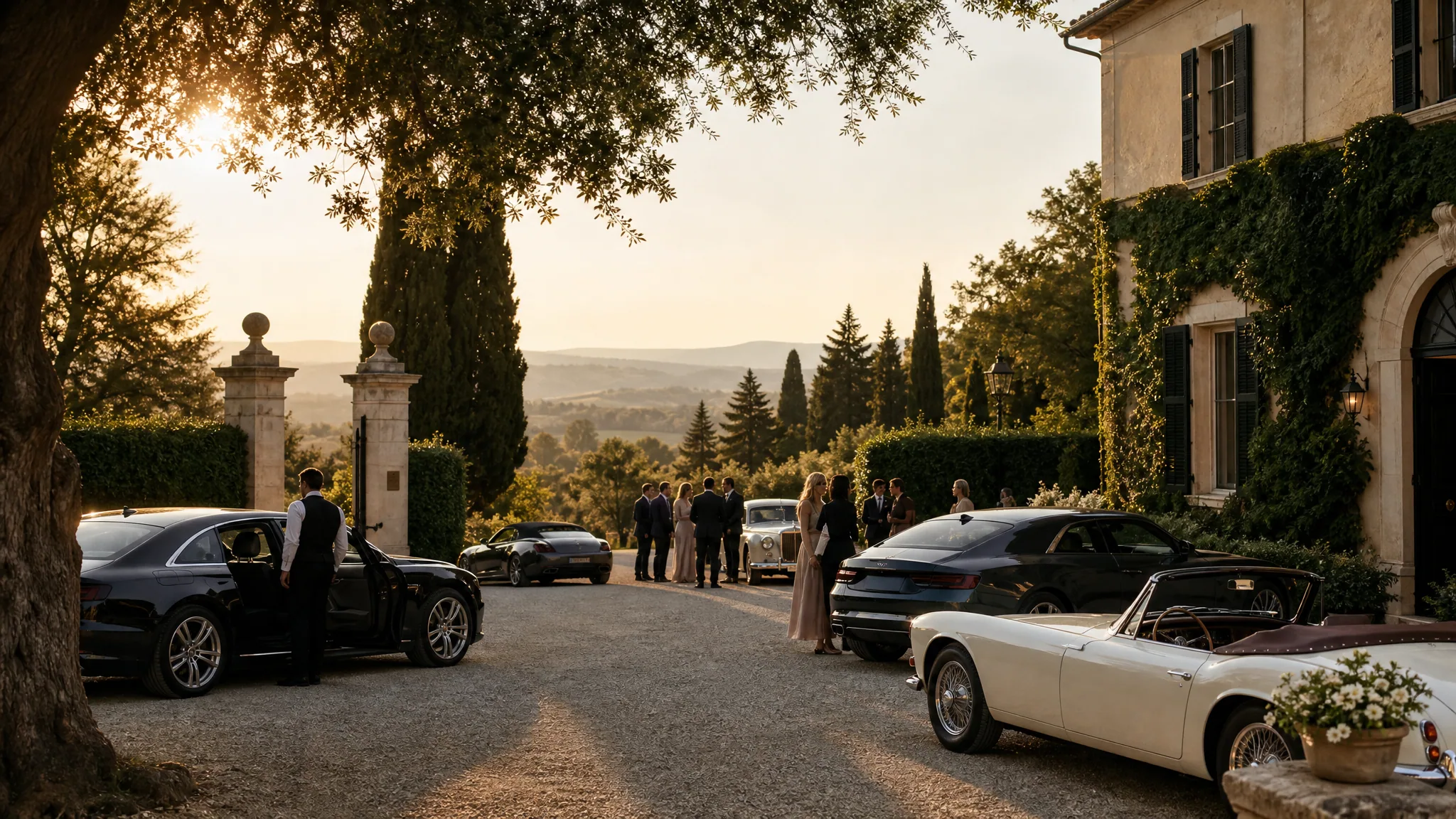 Estacionamiento de Invitados, Valet y Logística de Carpool para Bodas de Destino en Fincas Privadas en España