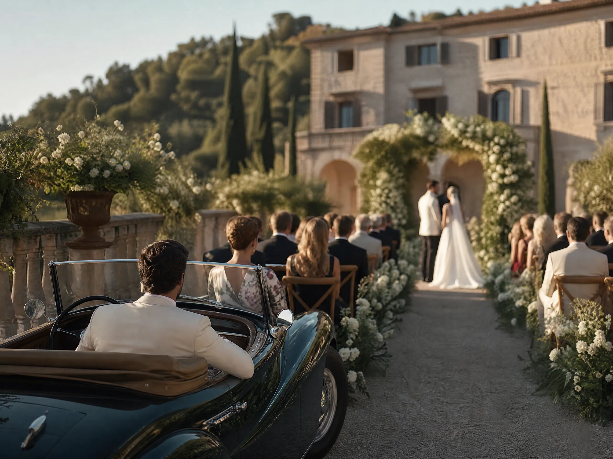 Wedding ceremony in Spain: Build Carpools Into the Guest Communication Plan