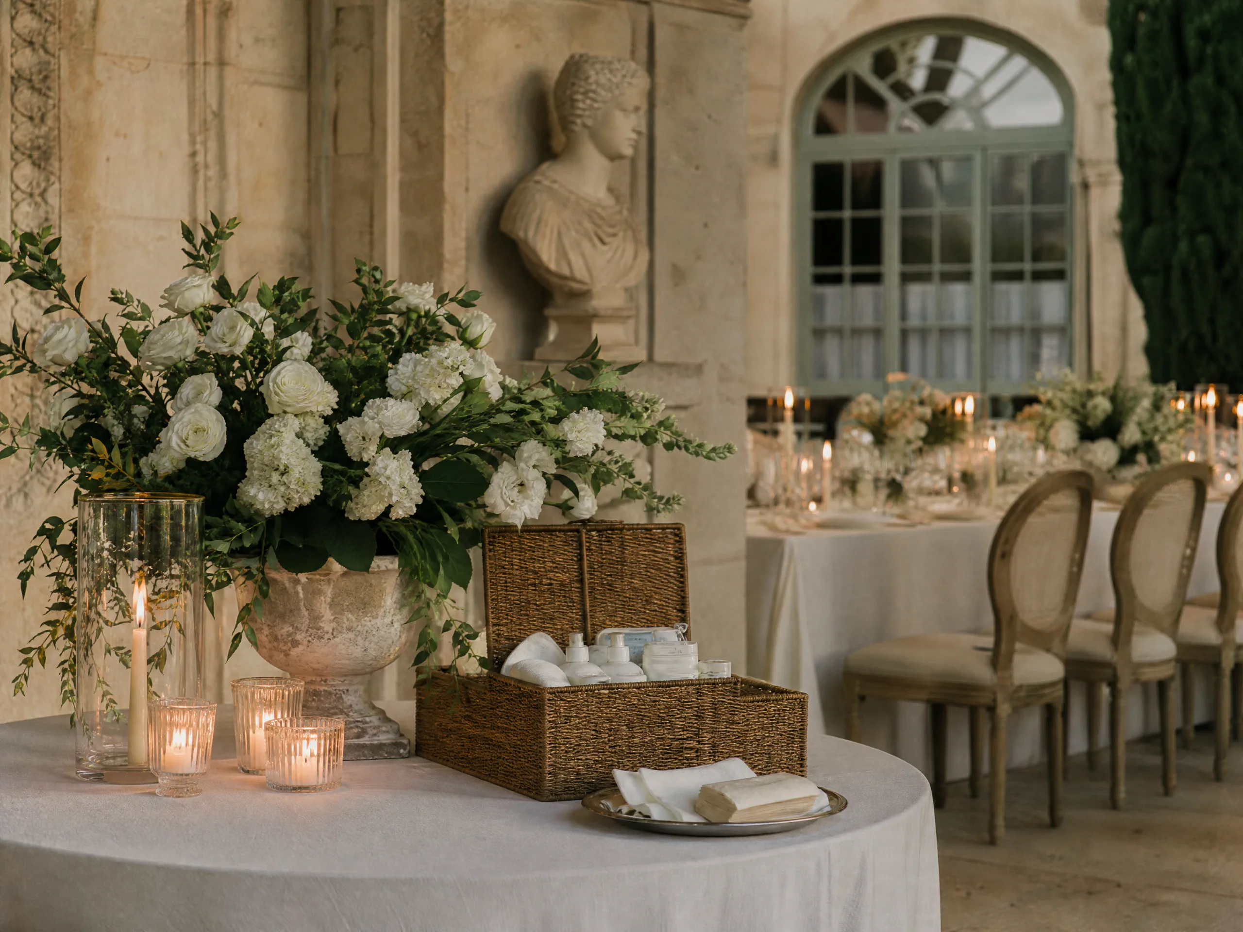 Wedding reception detail: Build a Discreet Station, Not a First-Aid Spectacle