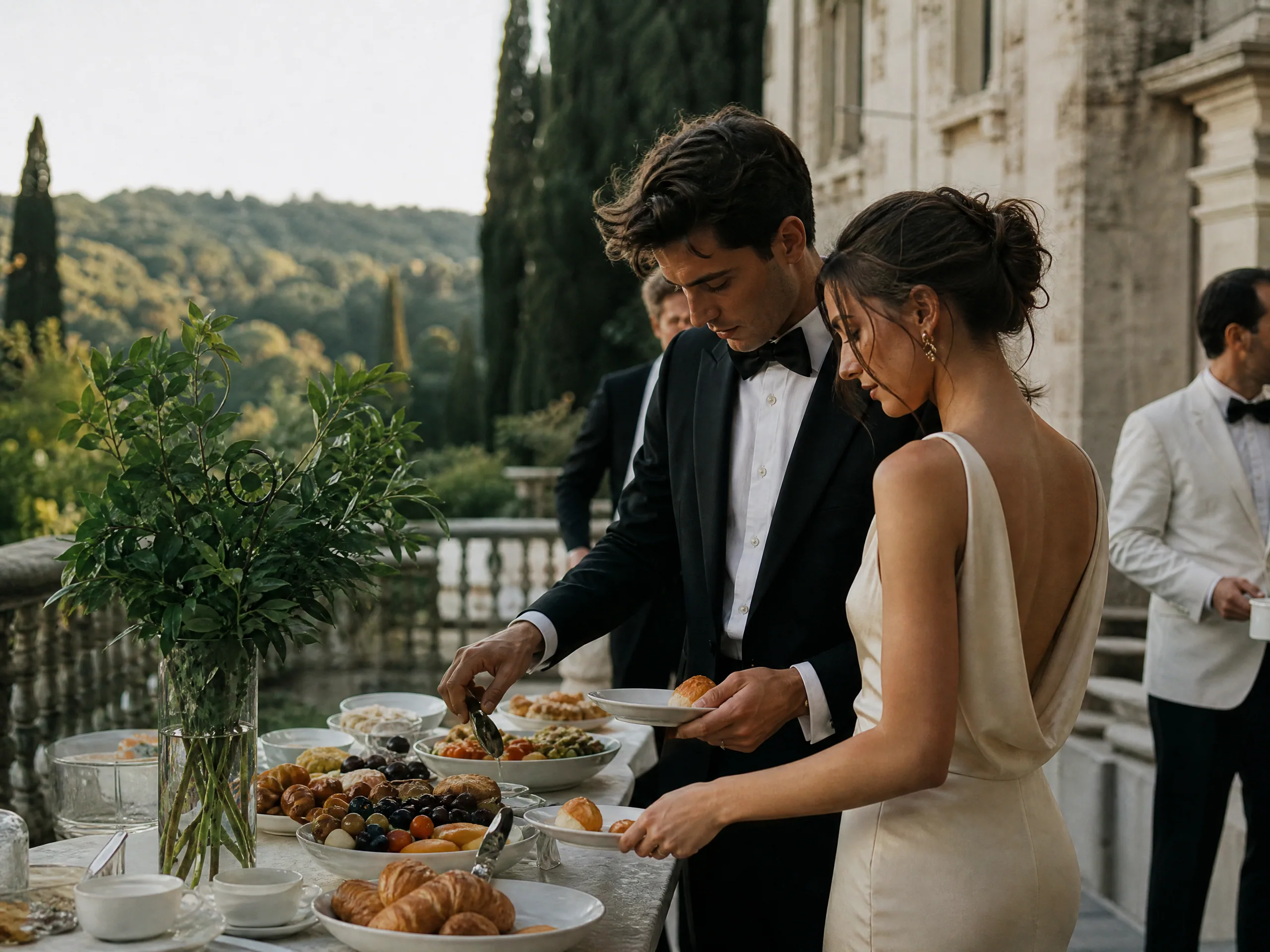 Wedding reception detail: Negotiate early breakfast or private buffet openings