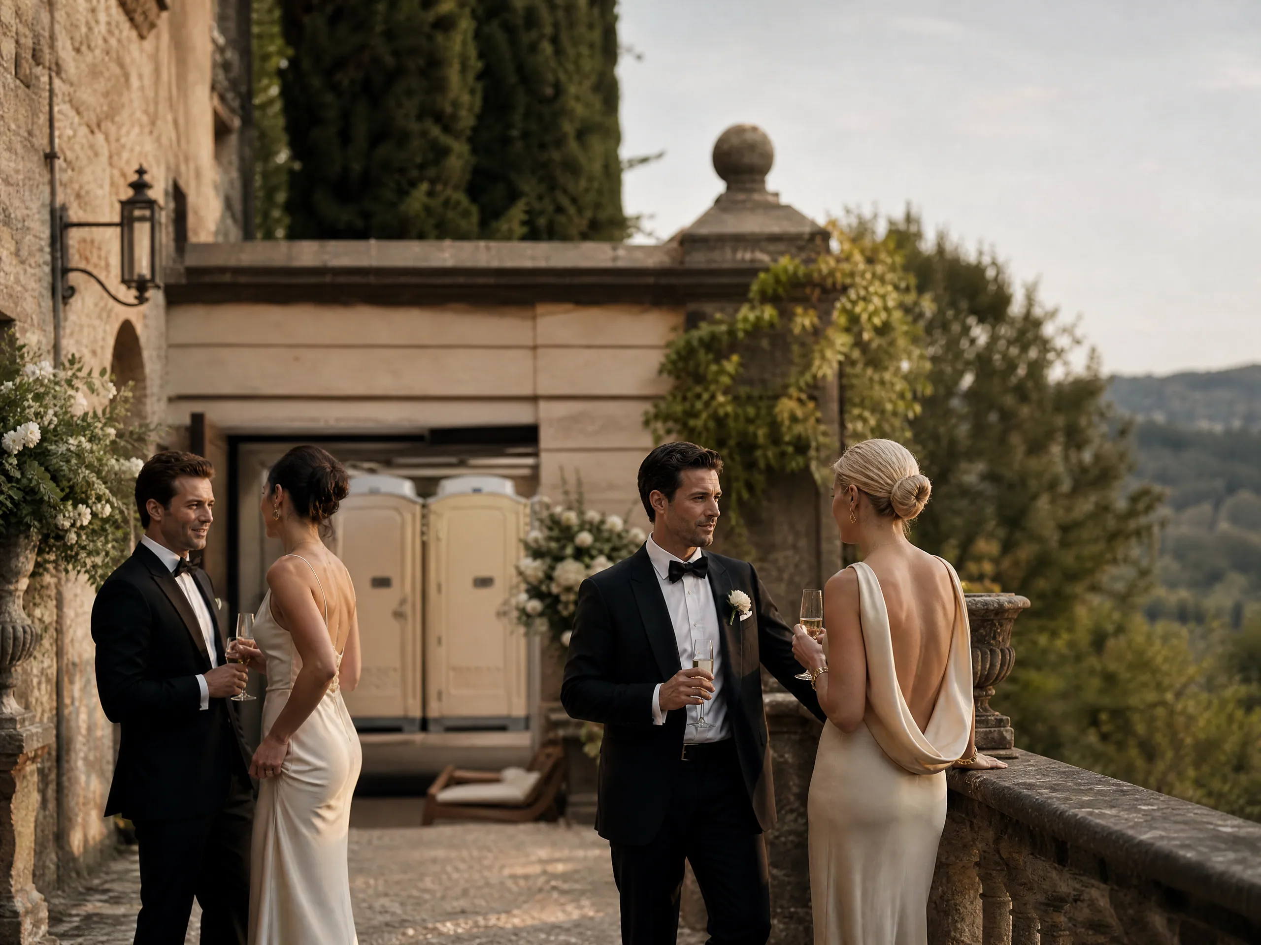 Wedding reception detail: When to Add Portable Units for Outdoor Ceremonies
