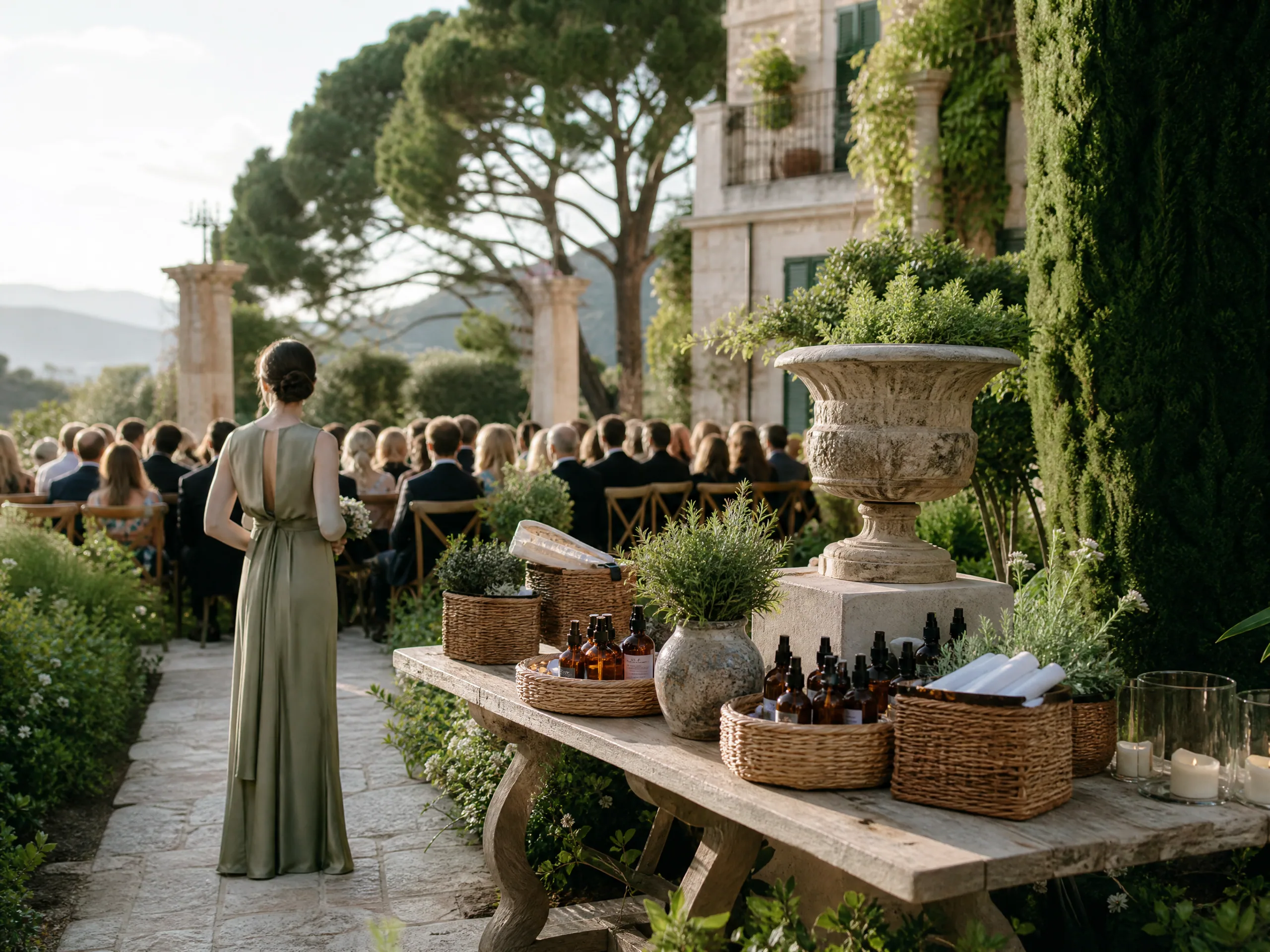 Wedding ceremony in Spain: Stage Discreet Repellent and Citronella Stations