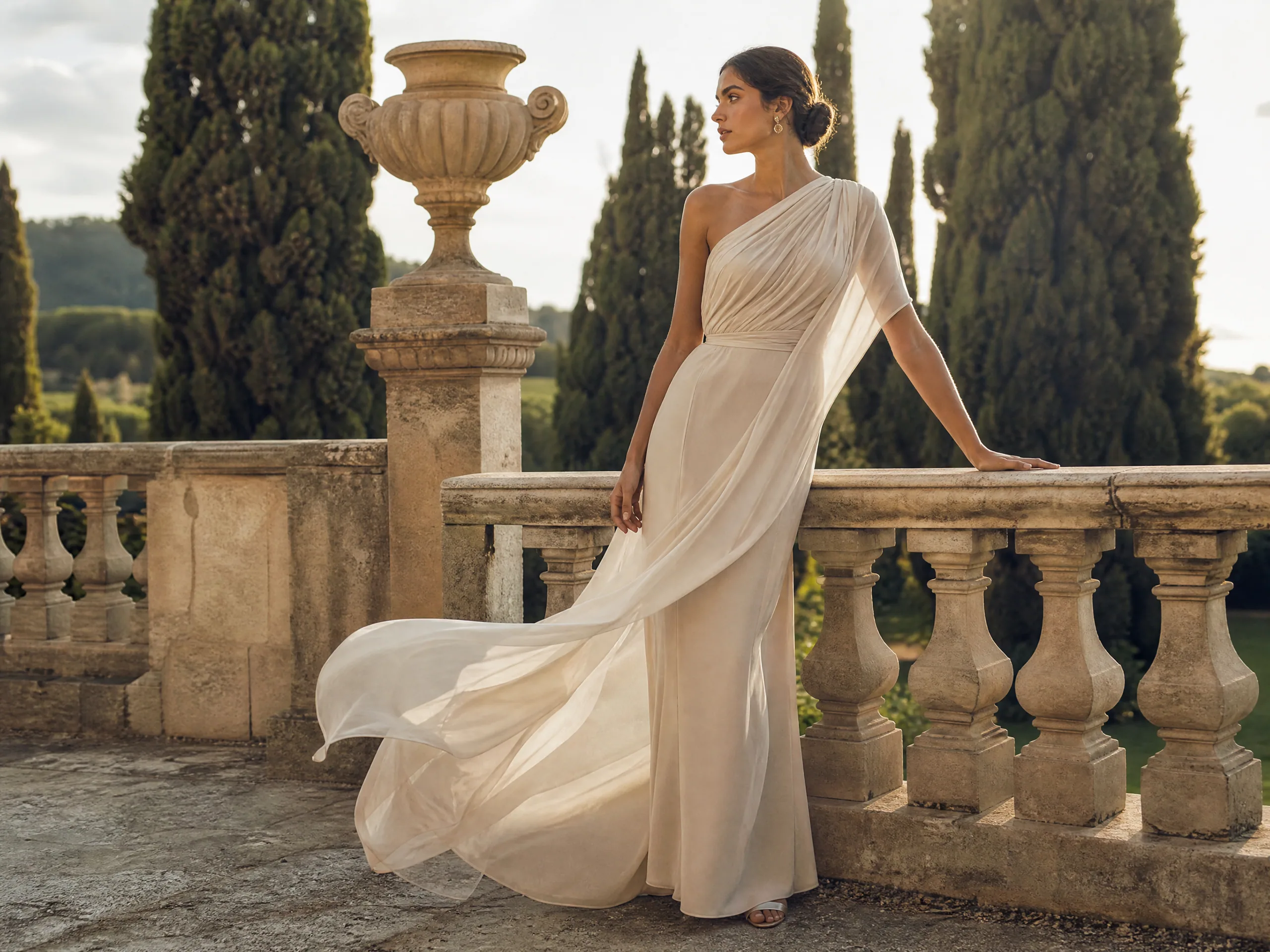 Luxury wedding detail: Recommend Attire That Holds in a Breeze