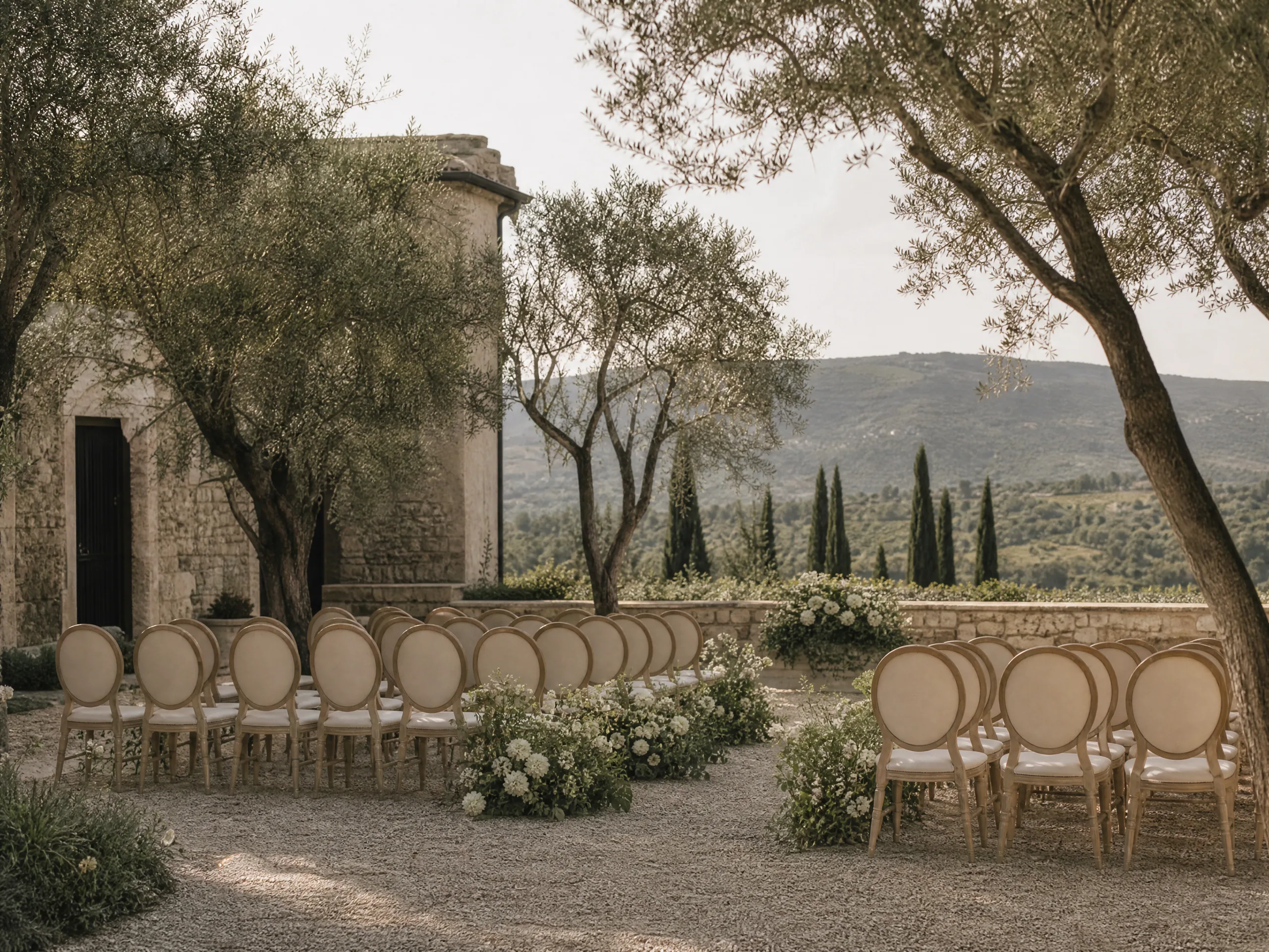 Destination wedding in Spain: Design Outdoor Ceremony Seating With Airflow in Mind