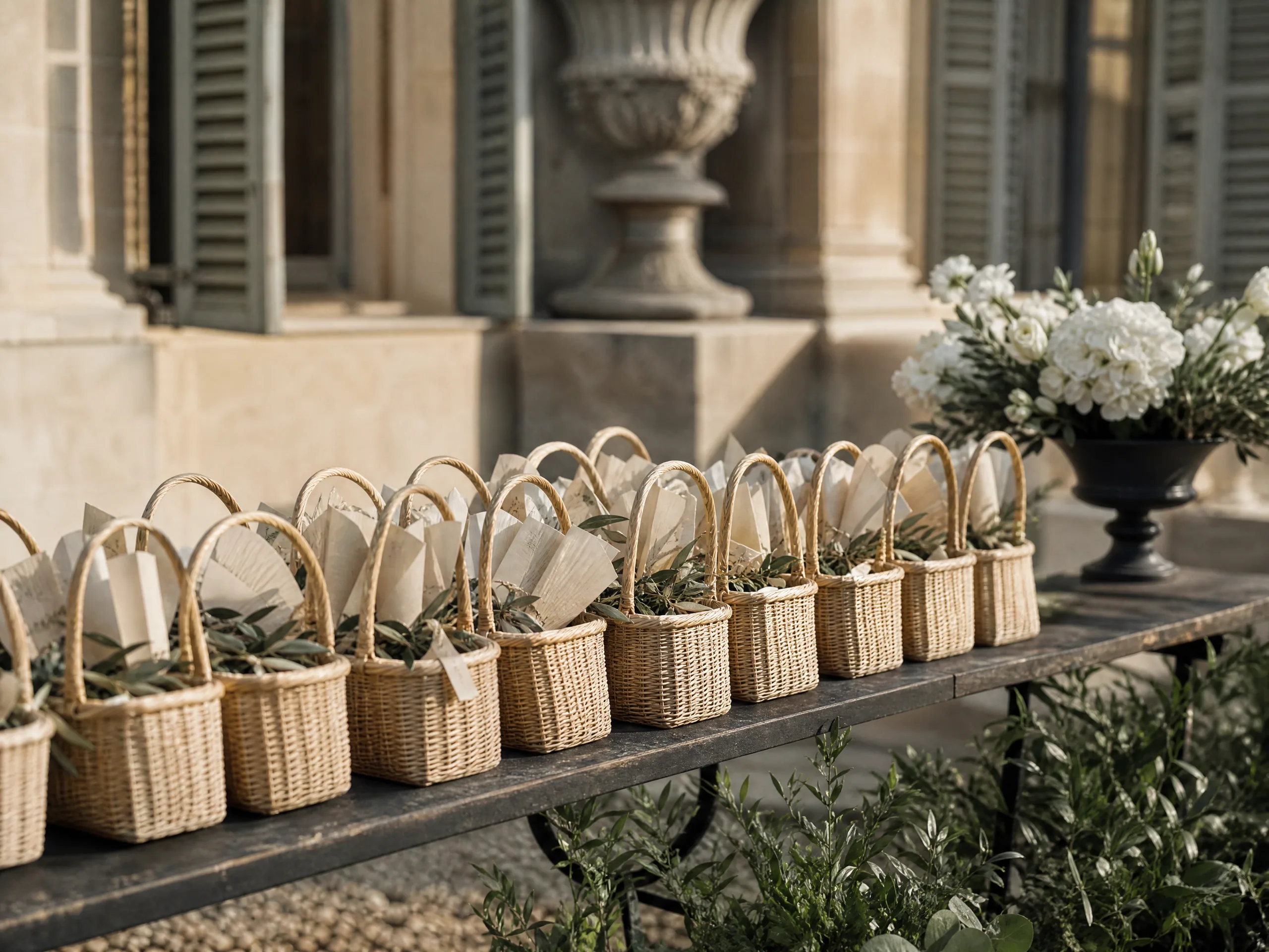 Luxury wedding detail: Decide What Guests May Take Home