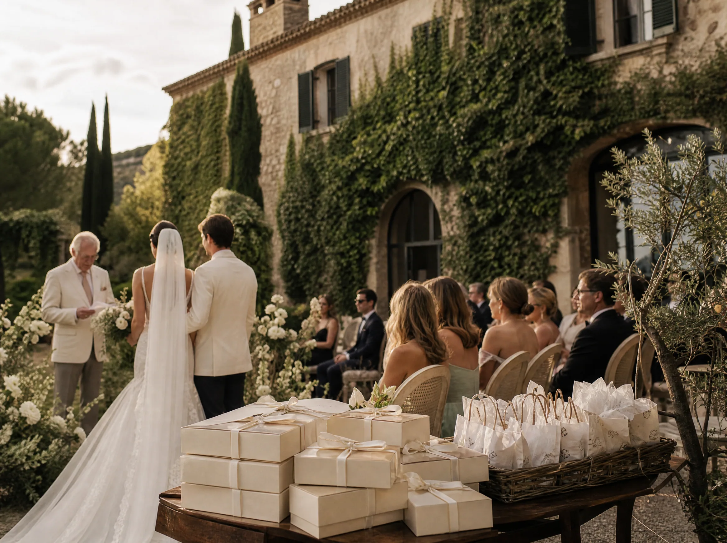 Wedding ceremony in Spain: Order Enough Cake Boxes and Favor Bags