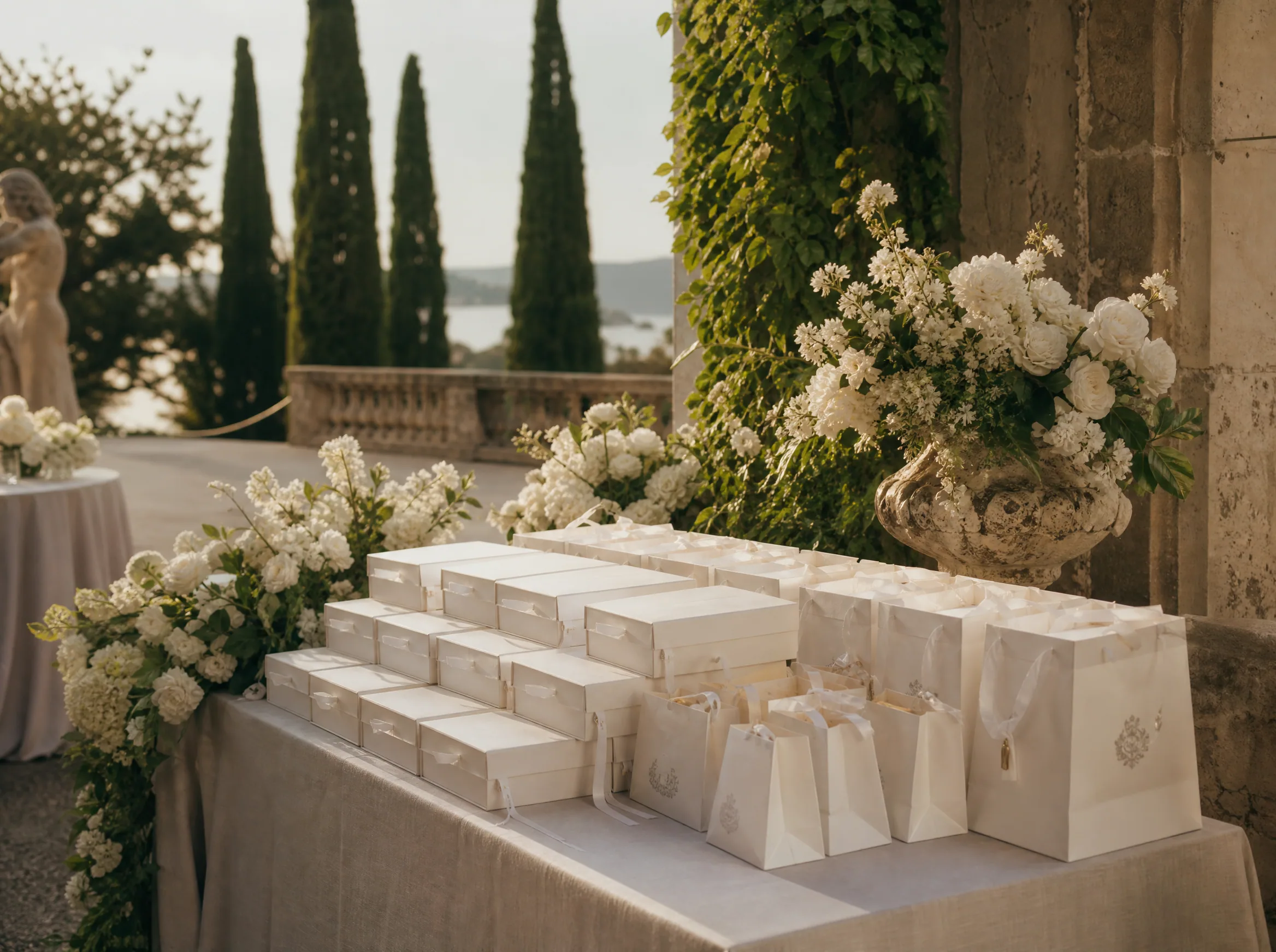 Wedding reception detail: Order Enough Cake Boxes and Favor Bags