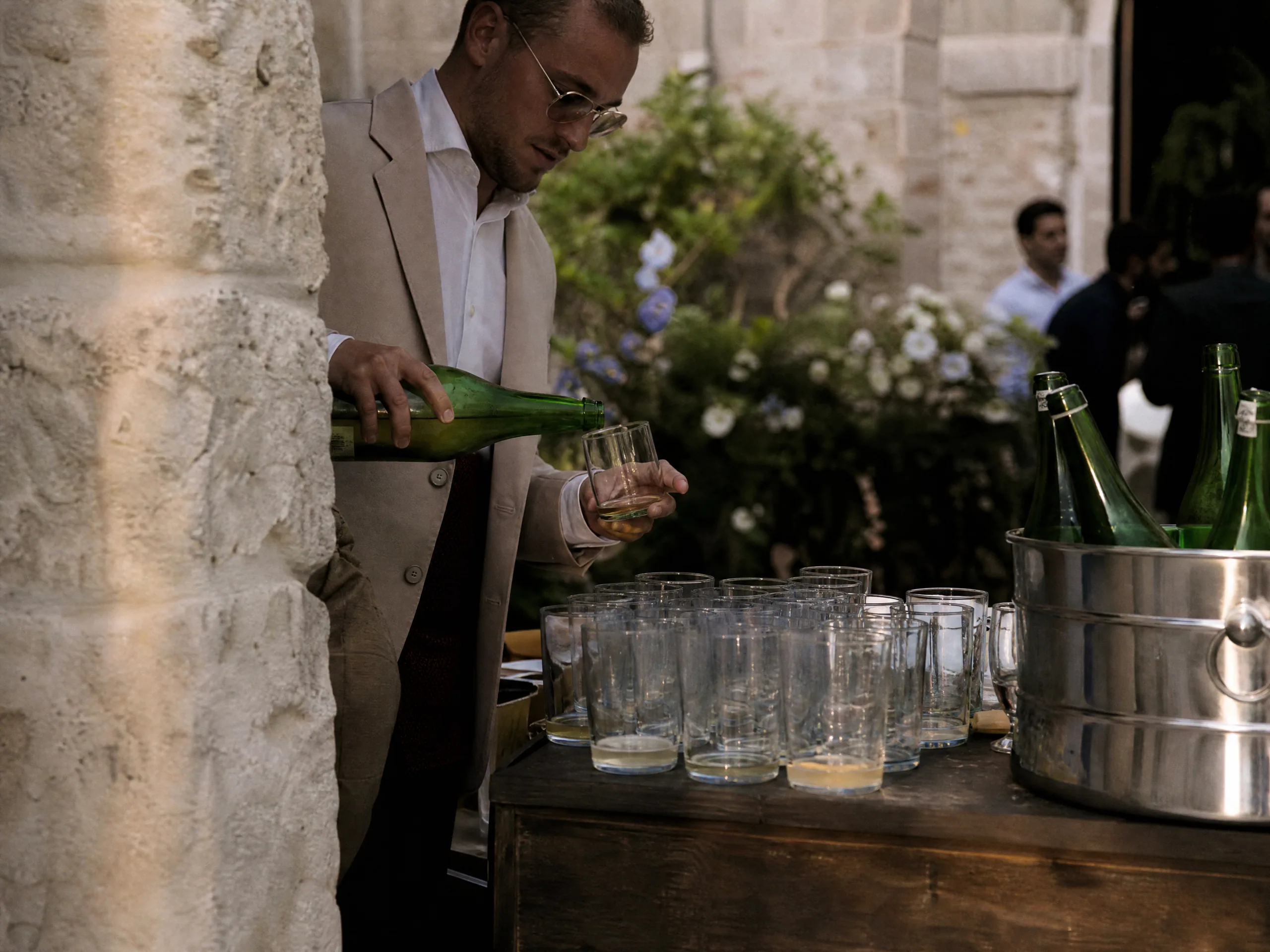 Wedding reception detail: Design the station like a vendor, not a self-serve cooler
