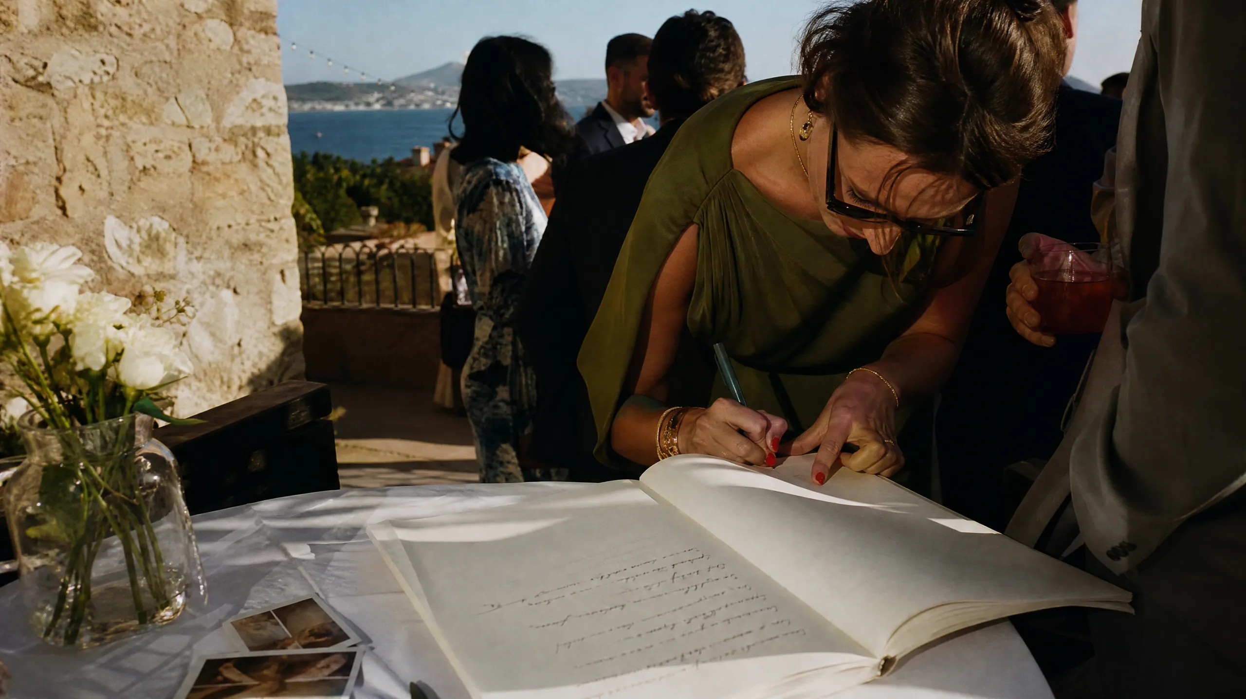 Guest Spanish Libro de Firmas and Guestbook Signing Stations for Destination Weddings in Spain